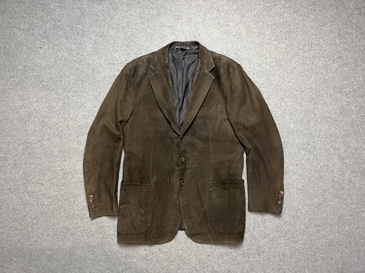 Designer Sartoria Chiaia suede blazer Size 44R - 1 Thumbnail