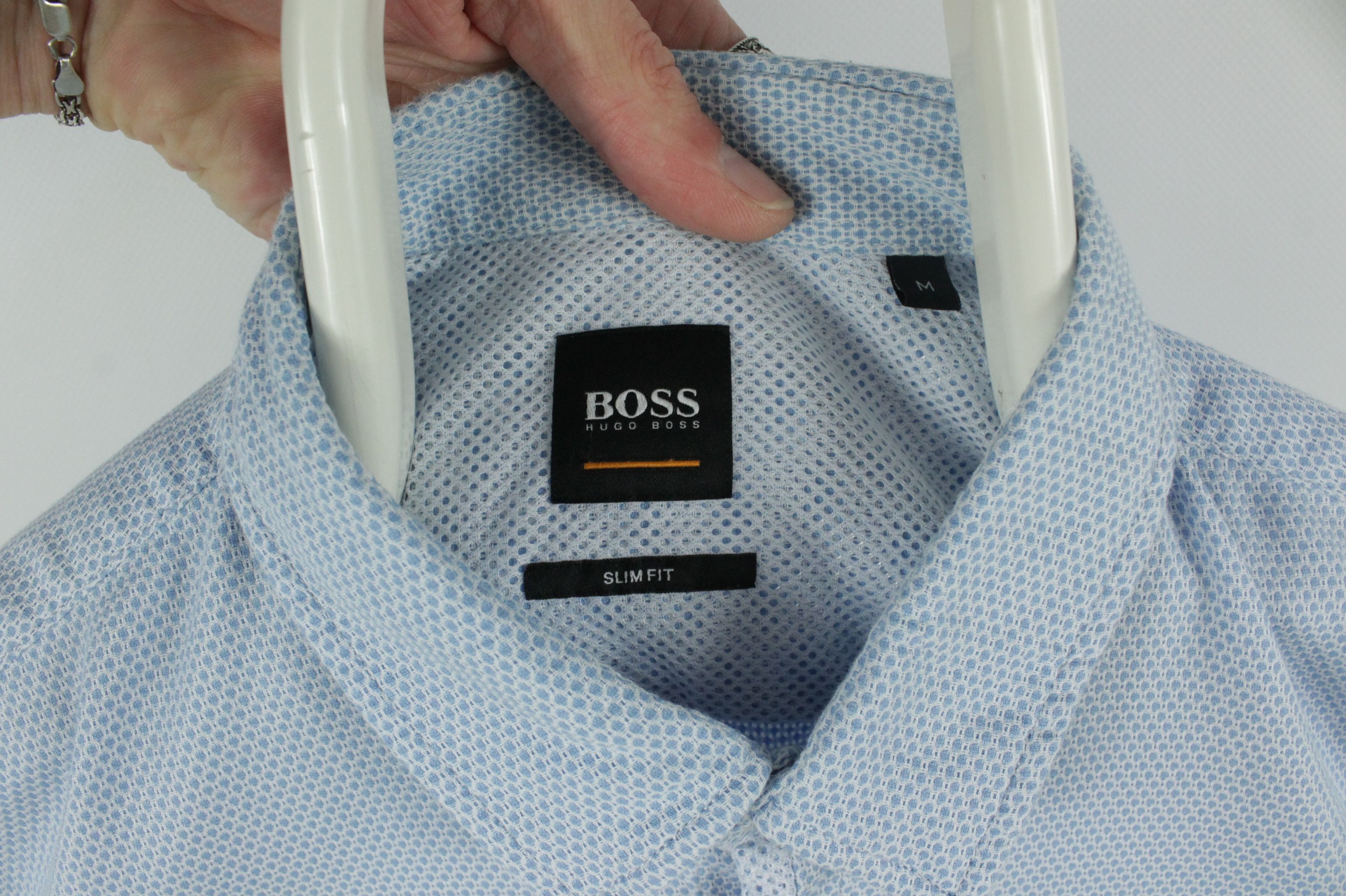 Hugo Boss Hugo Boss Slim Fit Casual Dress Stretch Cotton Shirt Men's Size US M / EU 48-50 / 2 - 3 Thumbnail