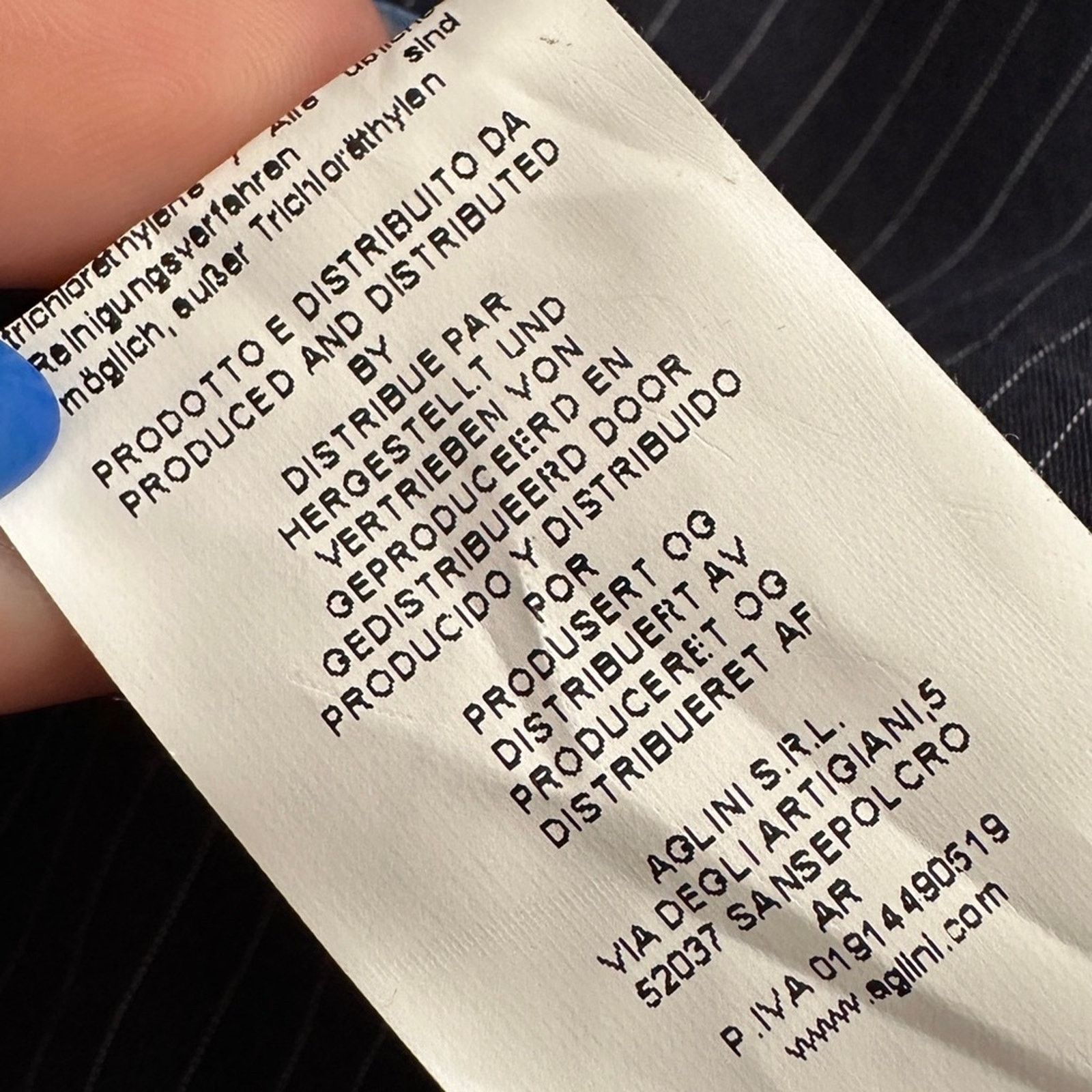 AGLINI AGLINI Pinstriped 100% COTTON Wrap Tie Blazer Blue White 42 Size M / US 6-8 / IT 42-44 - 12 Thumbnail