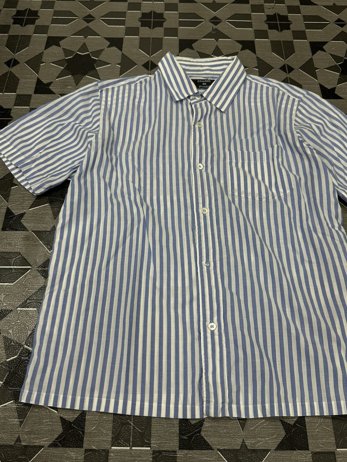 CABANE de ZUCCa Cabane de Zucca Stripes Pocket Button Shirt Size US M / EU 48-50 / 2 - 6 Thumbnail