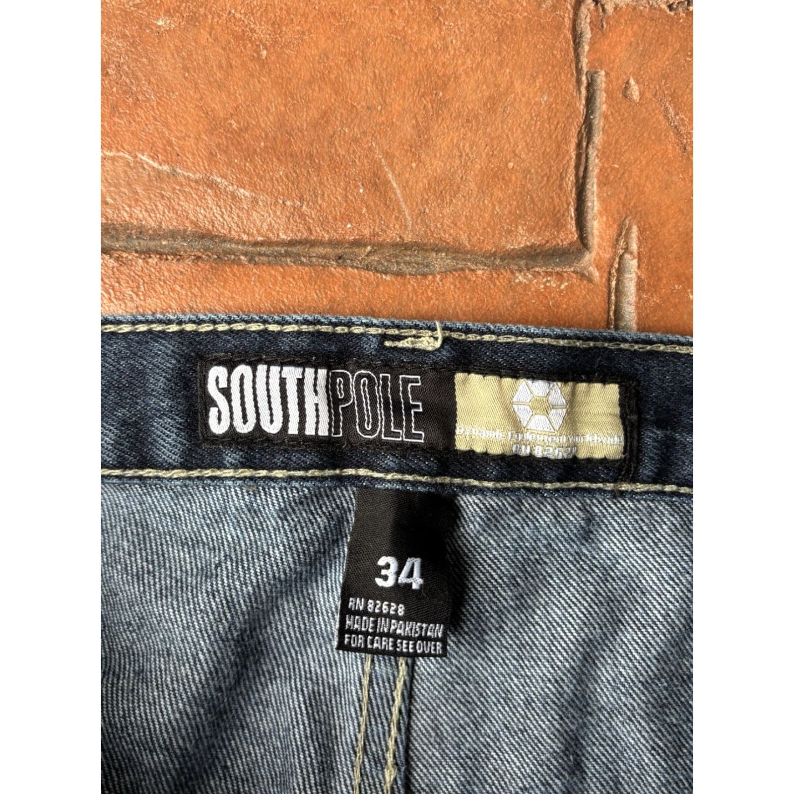 Southpole VINTAGE Southpole Baggy Jeans Men’s 34 Blue Grunge Skater 90s Hip Hop Distressed Pockets Wide-Leg Modern Fit Mens Size US 34 / EU 50 - 3 Thumbnail