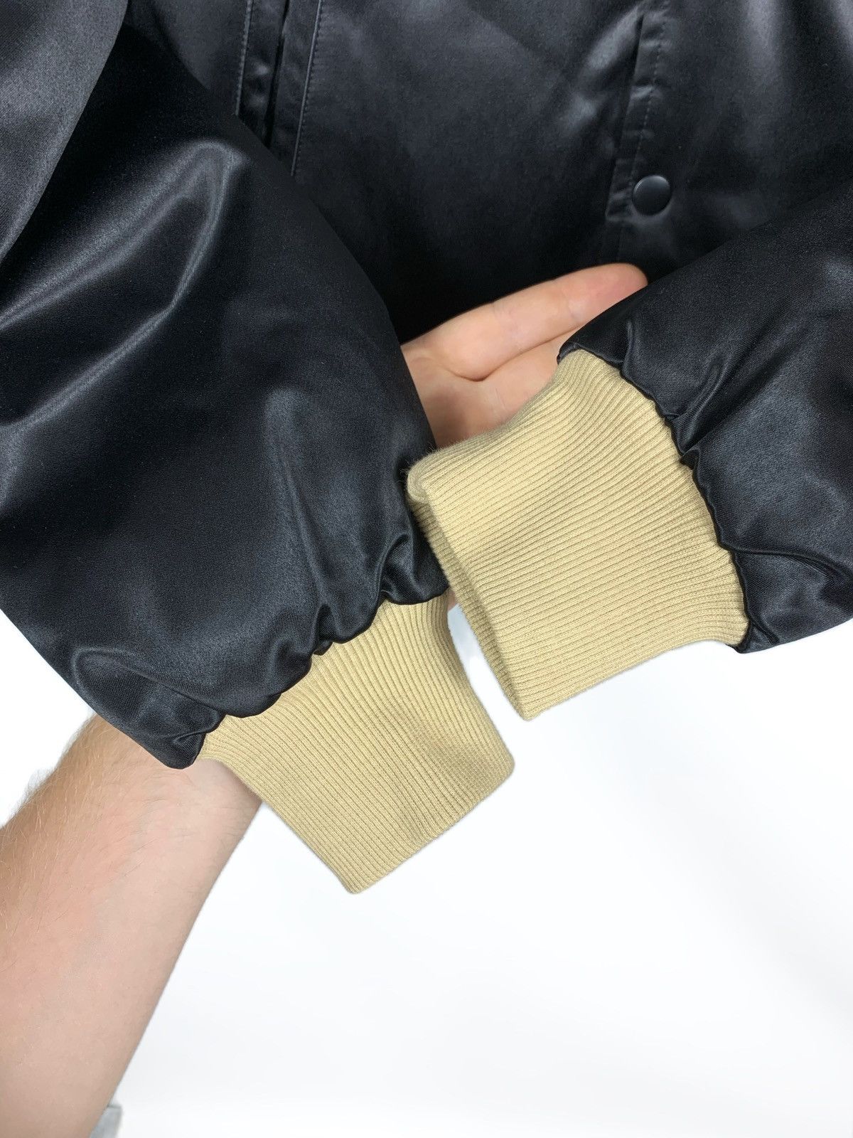Ojardorf OJARDORF Black Satin Bomber Jacket Men's Small Varsity Style Size US S / EU 44-46 / 1 - 6 Thumbnail