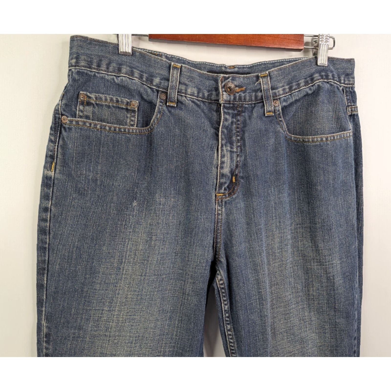 Anchor Blue VINTAGE Anchor Blue Jeans Men 34 36X30 Boot Jean Mid Rise 29 Inseam Denim Blue Size US 34 / EU 50 - 4 Thumbnail