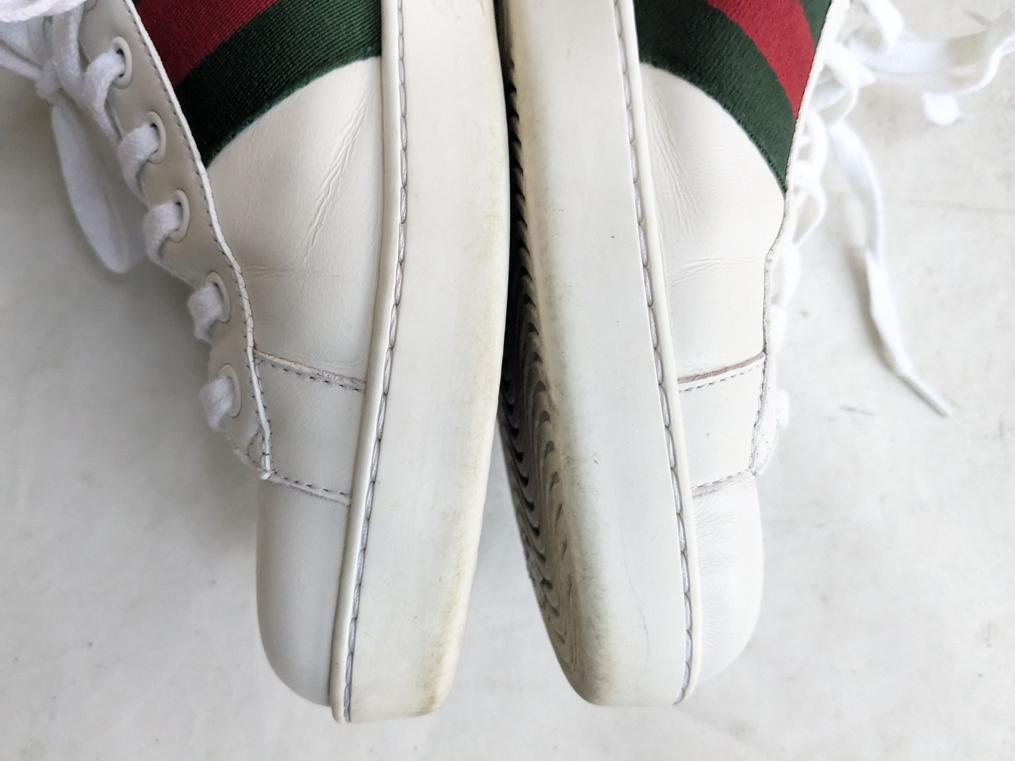 Gucci Gucci Ace White Leather 10 Low Tops Size US 10 / EU 43 - 12 Thumbnail