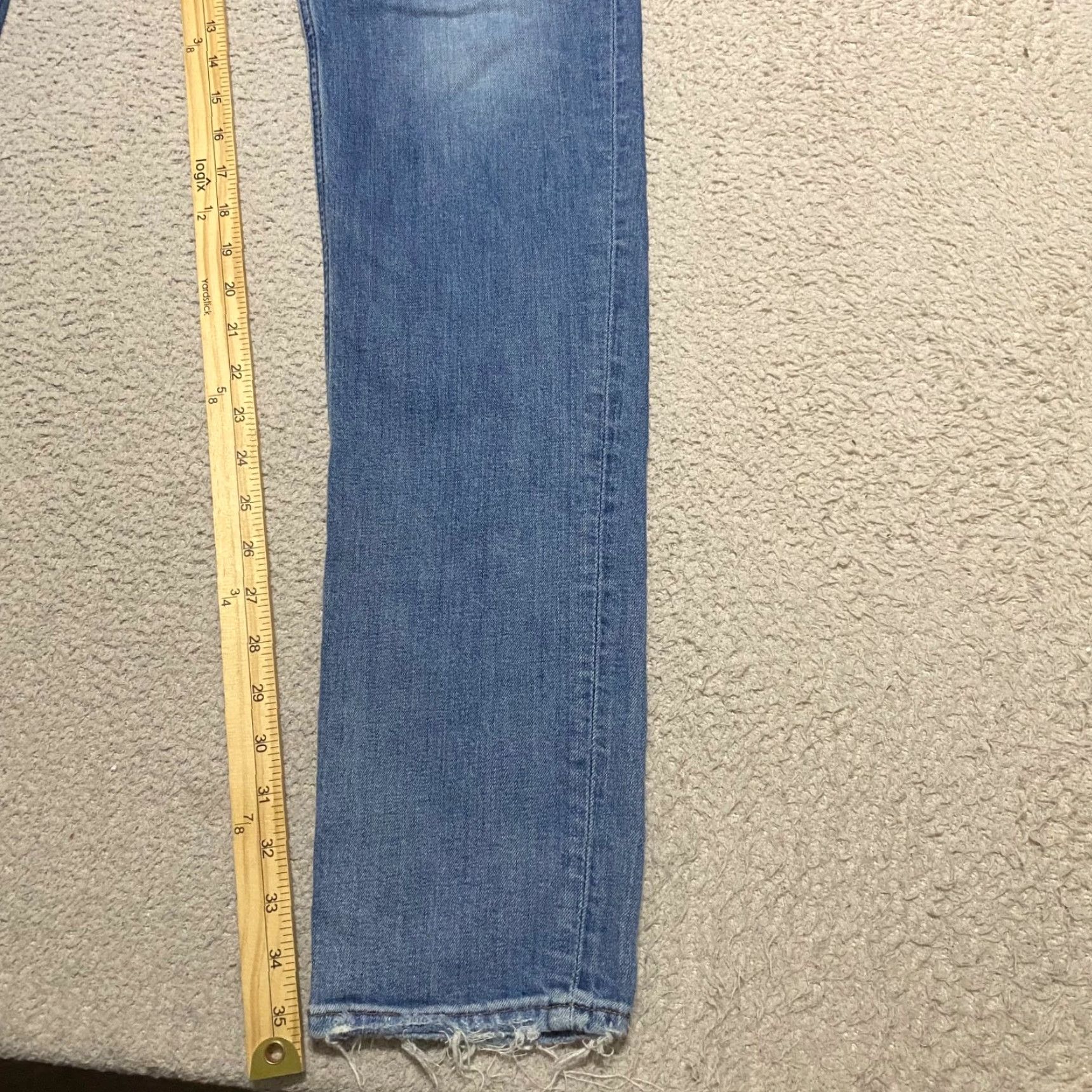Silver Jeans Co. Silver Jeans Jeans 32x37 Blue Denim Medium Wash Mid Rise Tapered Mens Regular Fit Pocket Zipper Button Frisco Brand Size US 32 / EU 48 - 6 Thumbnail