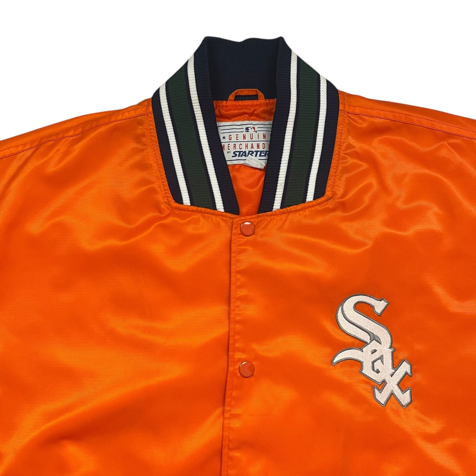 MLB RARE VTG 90s 00s CHICAGO WHITE SOX STARTER SATIN JACKET XL Size US XL / EU 56 / 4 - 2 Thumbnail