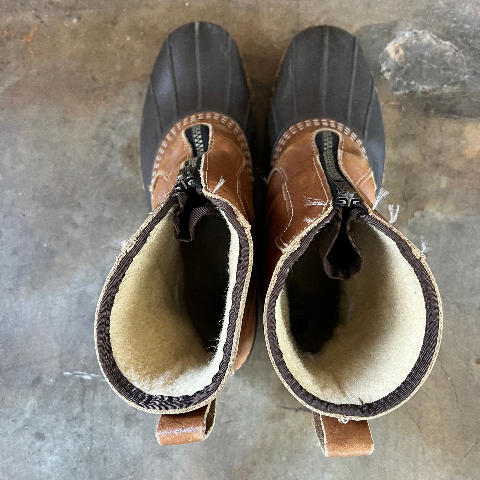 L.L. Bean VTG L.L. BEAN Made in Maine USA Men's Zip Muck Duck Boots 9 Size US 9 / EU 42 - 7 Thumbnail