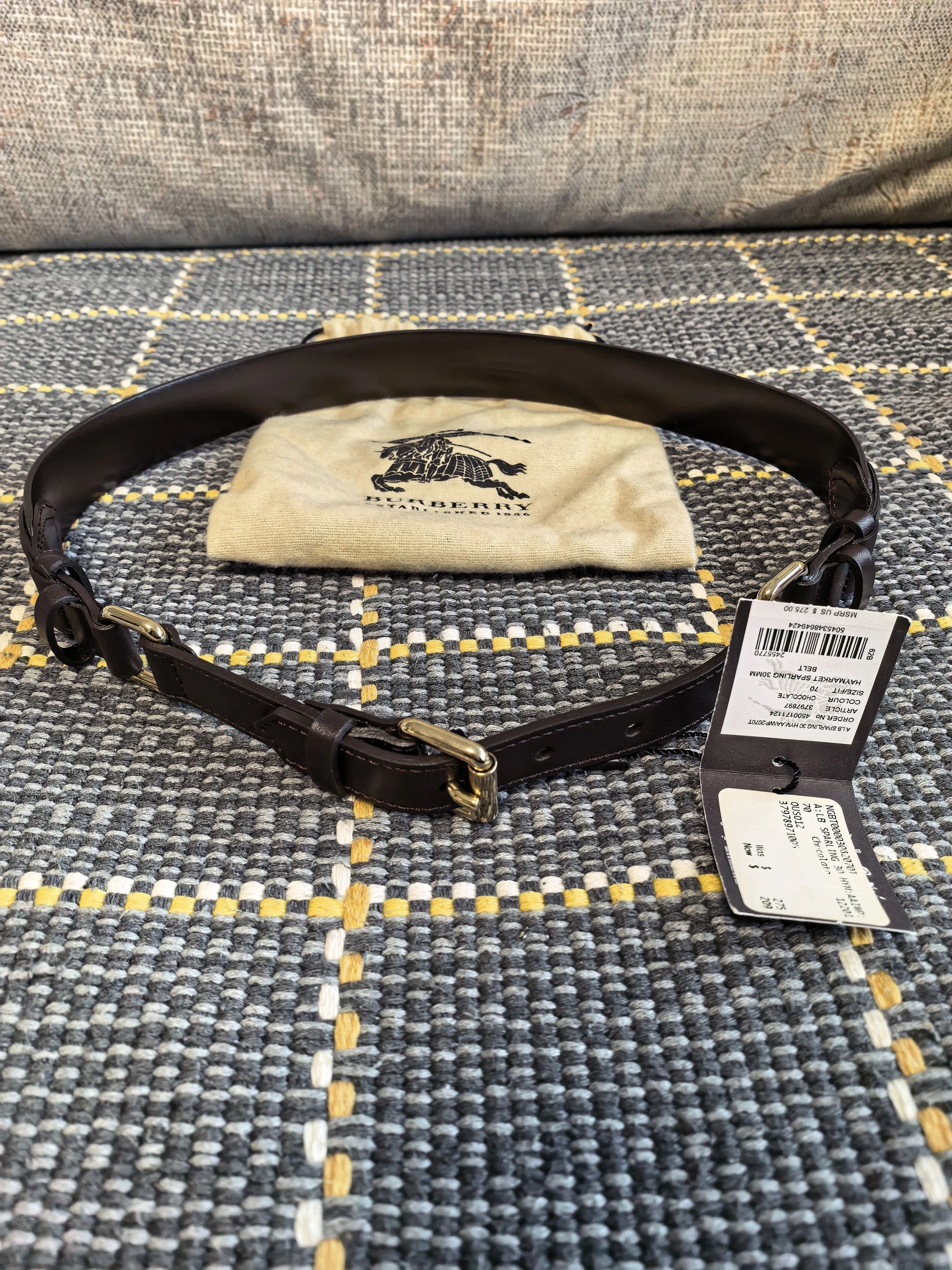 Burberry Burberry Women's Horseferry Logo Belt New With Tags Size ONE SIZE - 2 Thumbnail