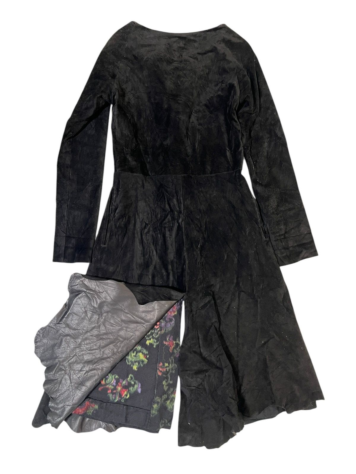 Yohji Yamamoto 🔥 YOHJI YAMAMOTO COWHIDE DRESS Size S / US 4 / IT 40 - 2 Thumbnail