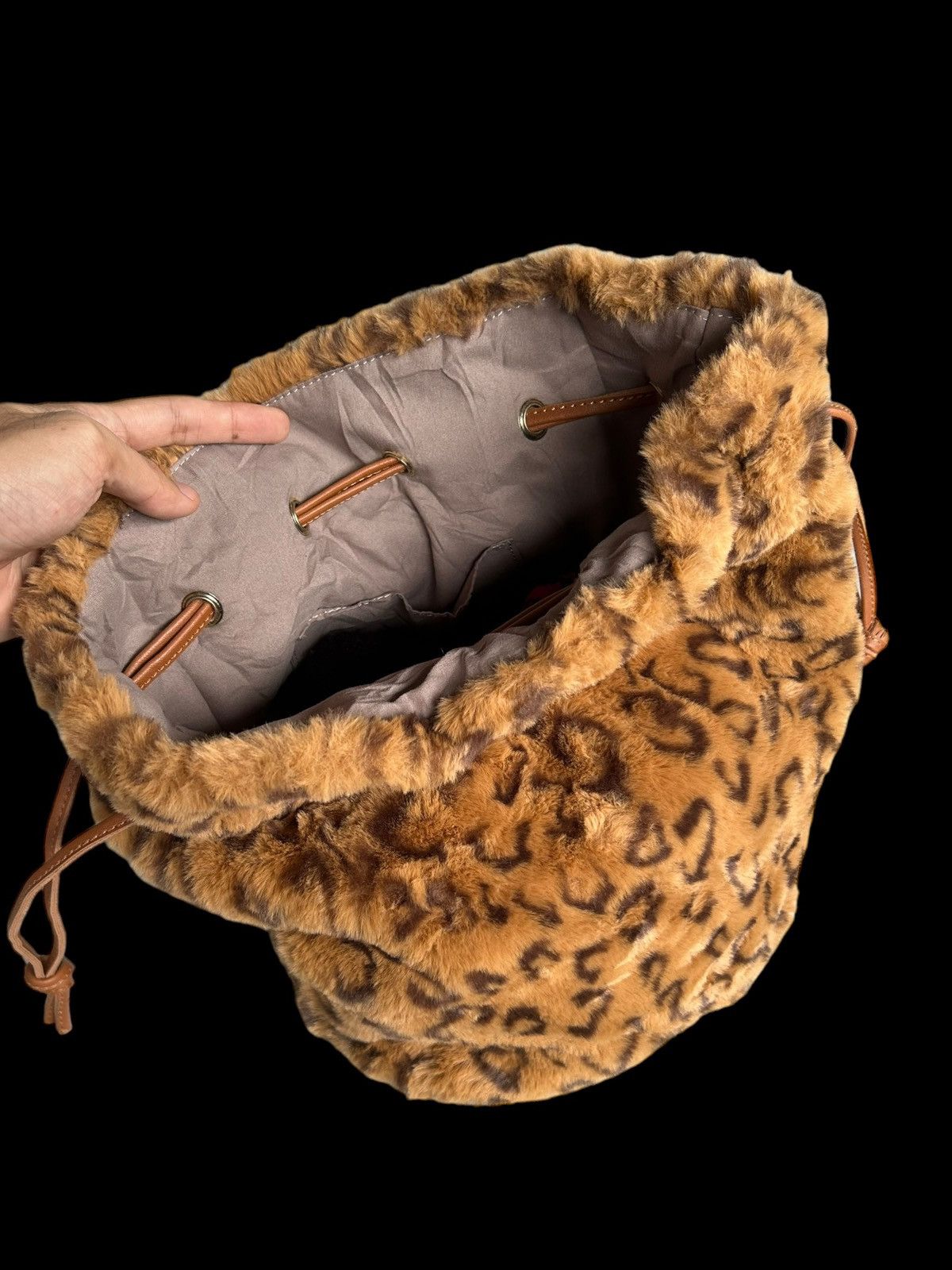 Japanese Brand × Kapital × Vintage Leopard Rare Fur Bag ☠️💀 Size ONE SIZE - 5 Thumbnail