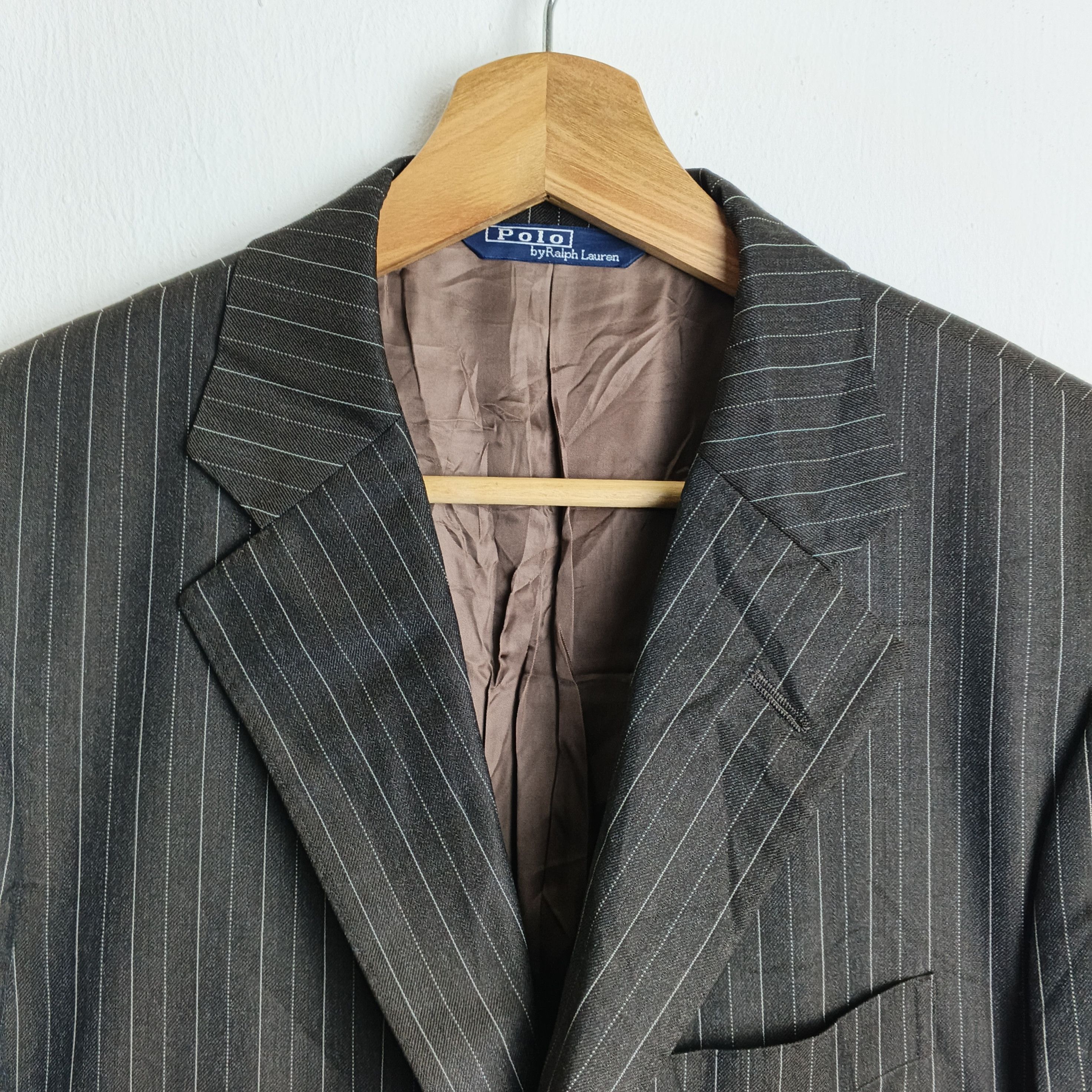 Polo Ralph Lauren Vintage Polo Ralph Lauren Fish Tail Striped Blazer Size 38S - 2 Thumbnail