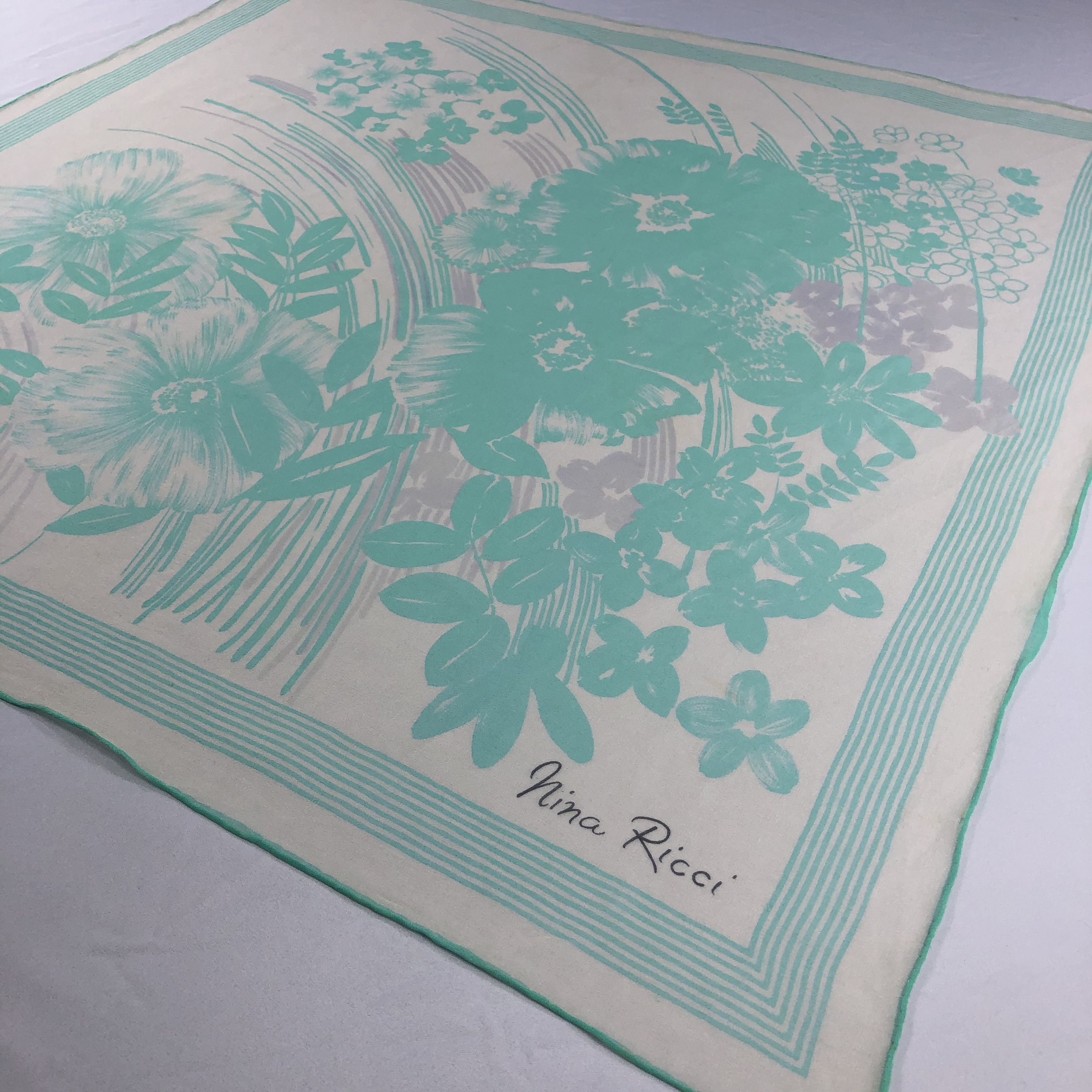 Nina Ricci Vintage Nina Ricci Silk Scarf Size ONE SIZE - 3 Thumbnail