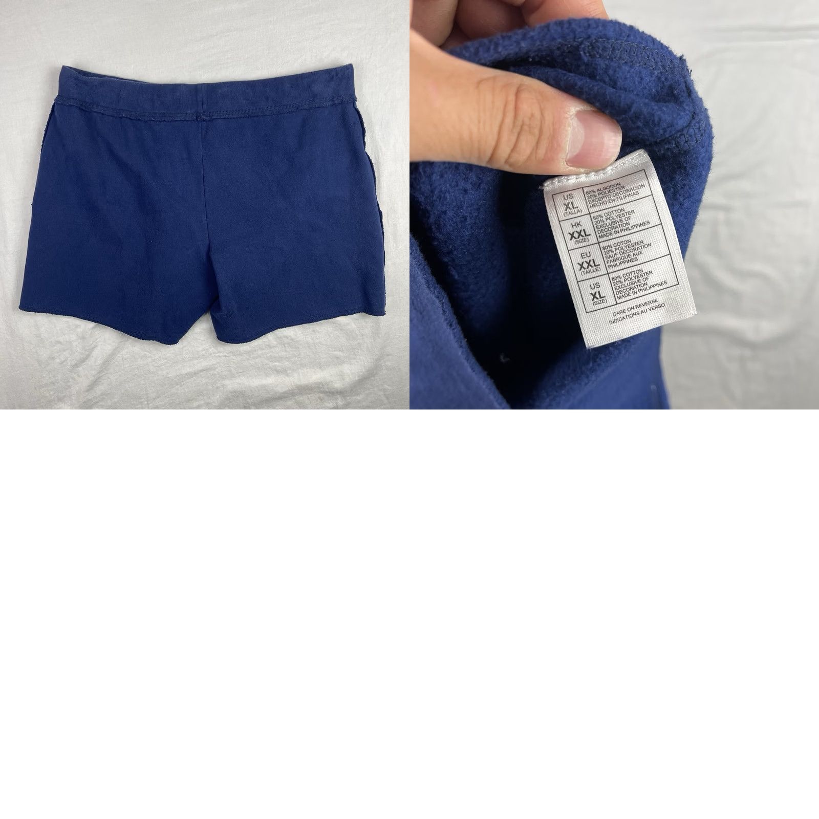 Disney Disney Shorts Womens XL Disneyland Resort Fleece Drawstring Lounge Logo Blue Regul ar Fit Size 40" / US 18 - 8 Thumbnail