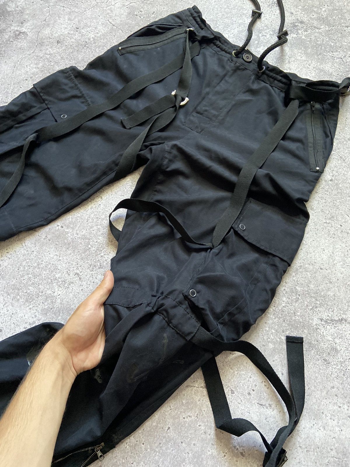 Japanese Brand Exotic Voyage Skull Logo Cargo Bondage Pants Italy Size US 30 / EU 46 - 4 Thumbnail