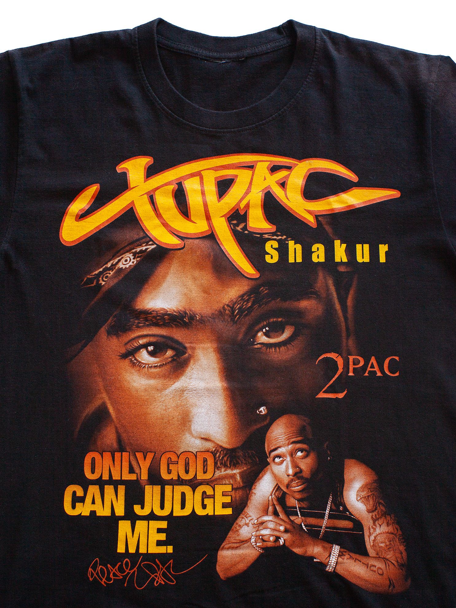 Rap Tees Vintage 00s Tupac Shakur 2Pac Rap Hip-Hop T-Shirt Size US L / EU 52-54 / 3 - 2 Thumbnail