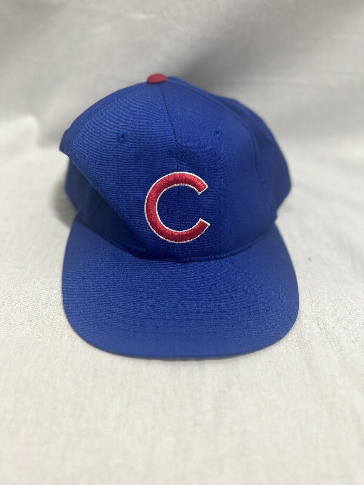Designer Vintage MLB Chicago Cubs Snapback Hat 80s 90s Outdoor Cap Size ONE SIZE - 1 Thumbnail