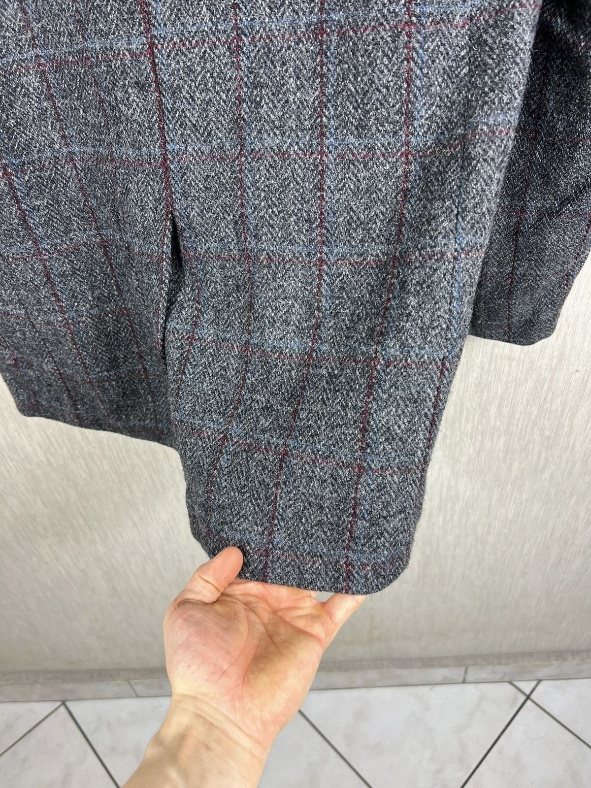 Harris Tweed Vintage 90s Harris Tweed wool light checked blazer jacket Size US L / EU 52-54 / 3 - 18 Thumbnail