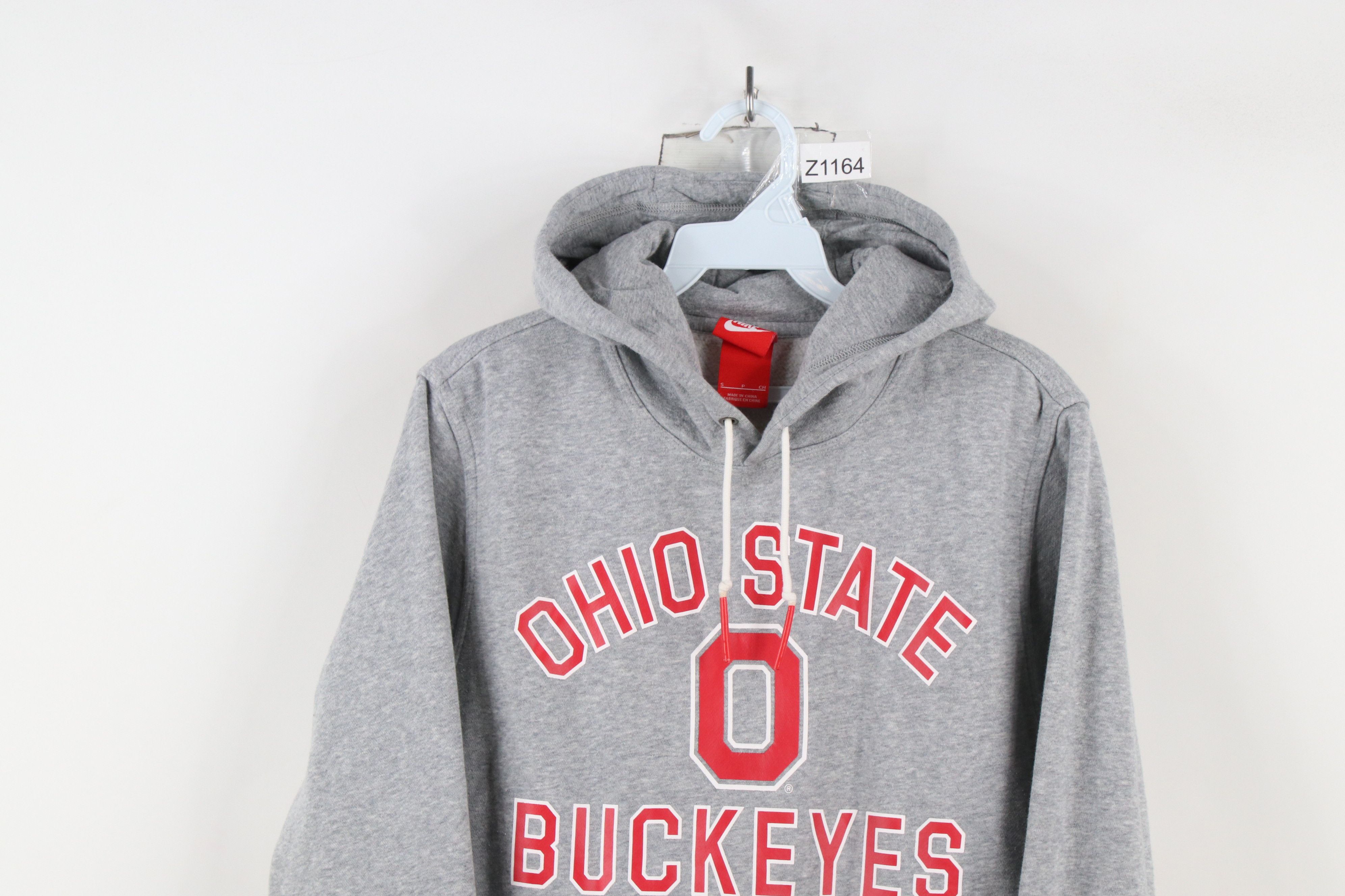Nike × Vintage Nike Ohio State University Buckeyes Hoodie Sweatshirt Gray Size US S / EU 44-46 / 1 - 2 Thumbnail
