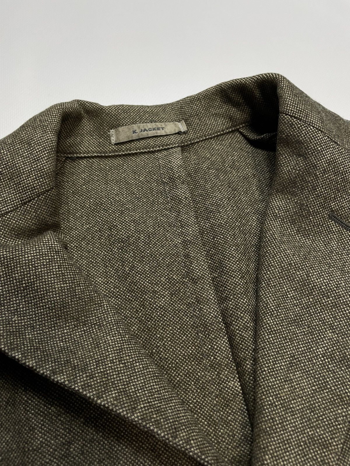 Boglioli Boglioli Herringbone Wool K-Jkt Unstructured Blazer 46 Size 46R - 4 Thumbnail