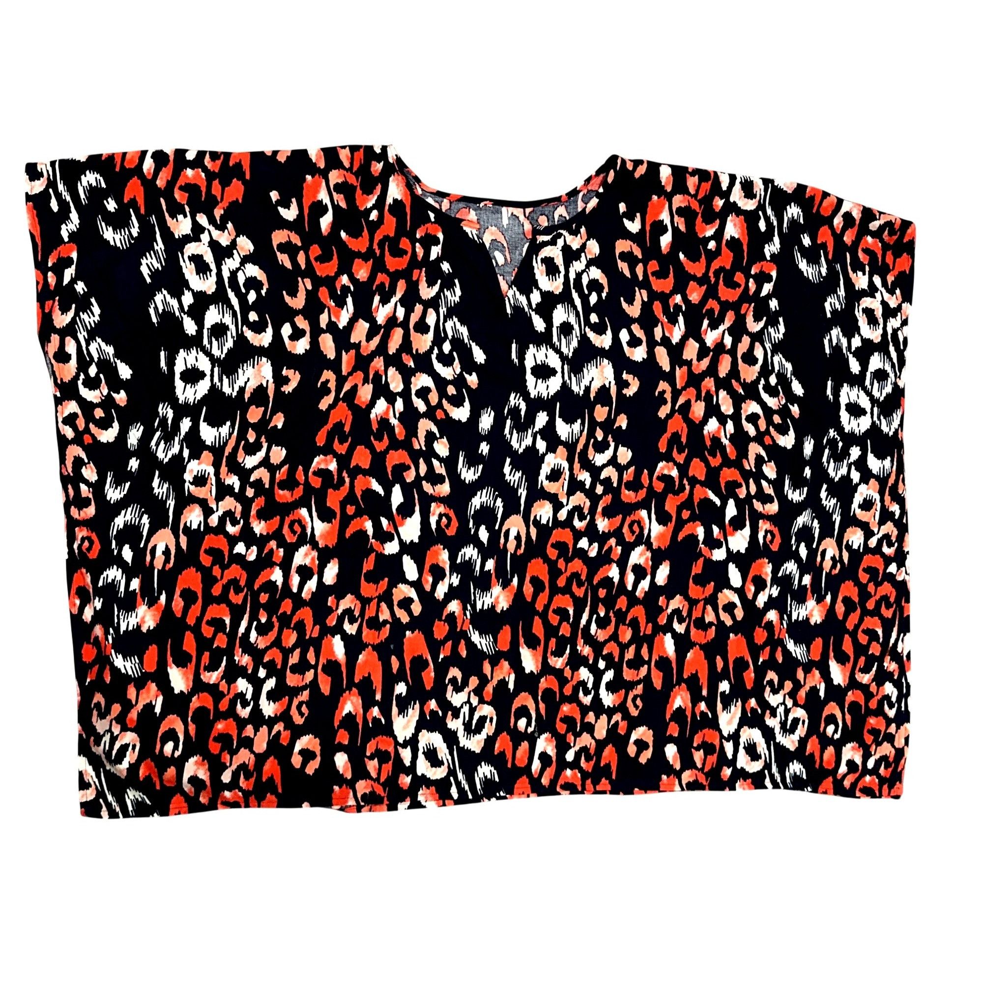 Other CCC Chic Trendy Red Ruby Leopard Cheetah Print Kimono Blouse Size 3XL / US 20-22 - 5 Thumbnail