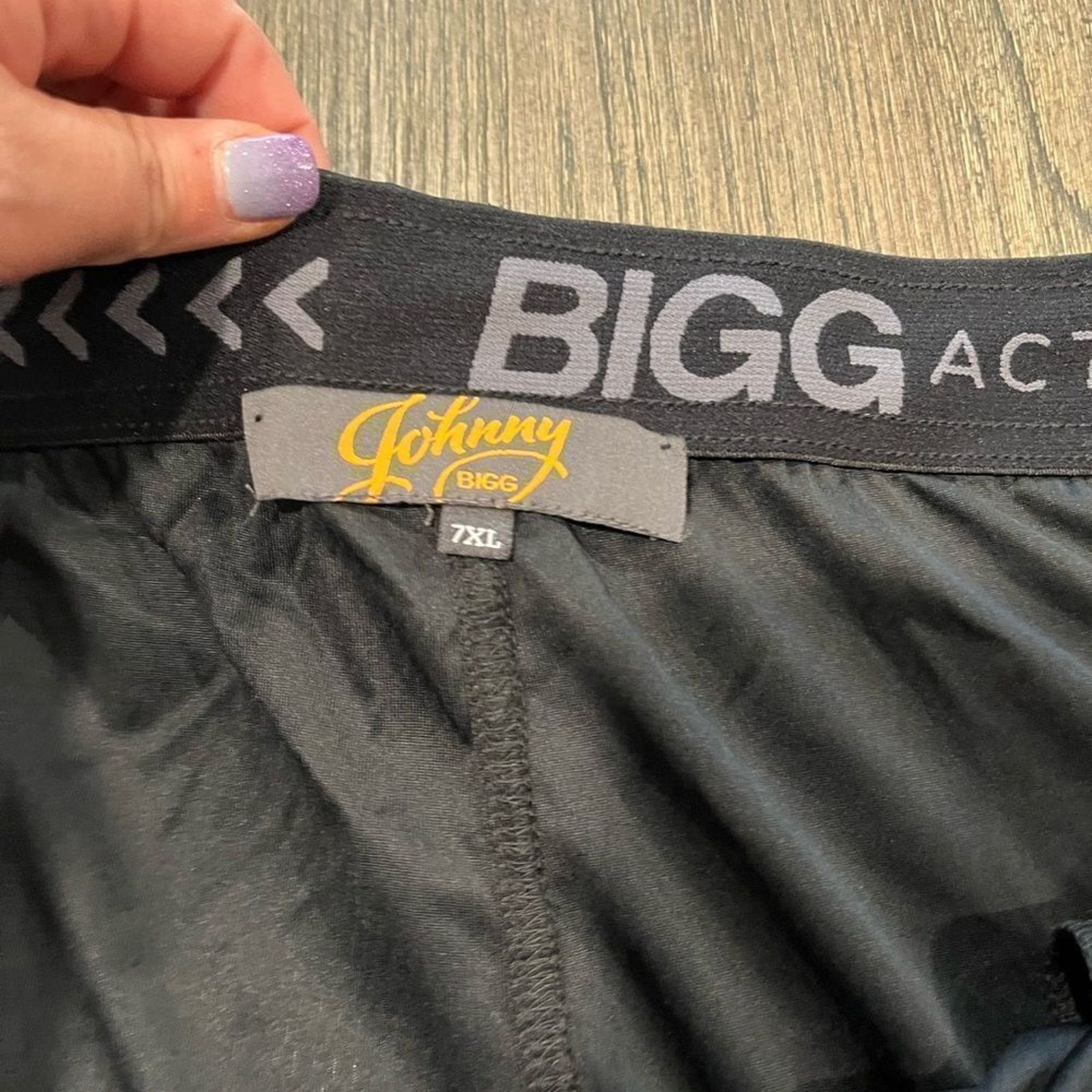 Vintage NWT Johnny Bigg Active Textured Knit Shorts Black Size 7X Size US 44 / EU 60 - 8 Thumbnail
