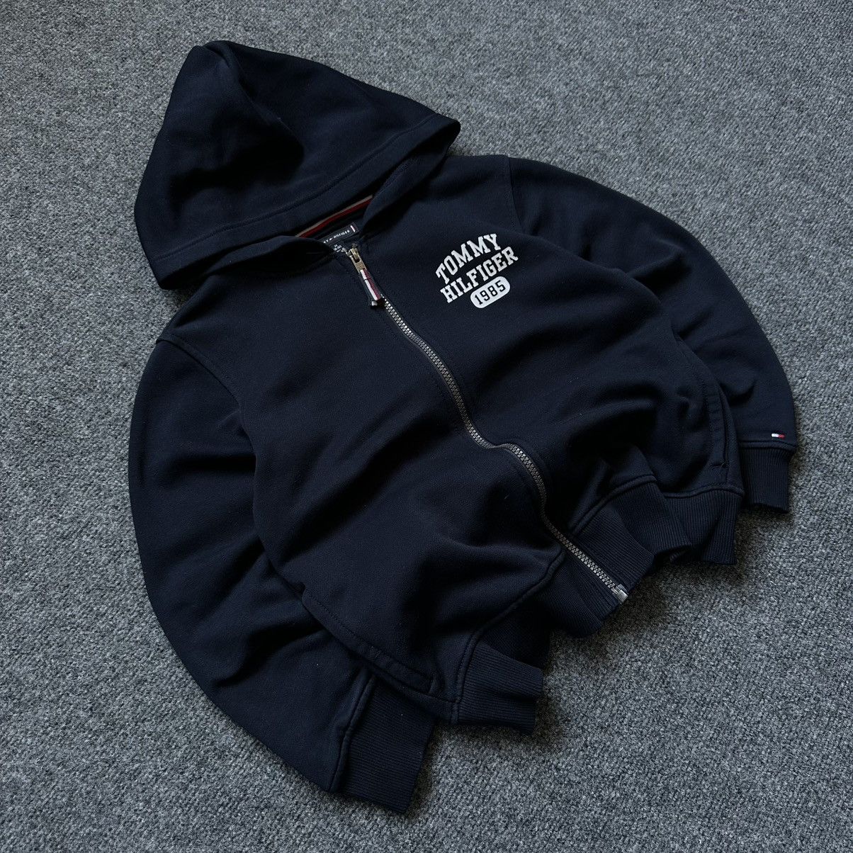 Luxury Kids Tommy Hilfiger Zip Hoodie Dark Blue Size M (8-10