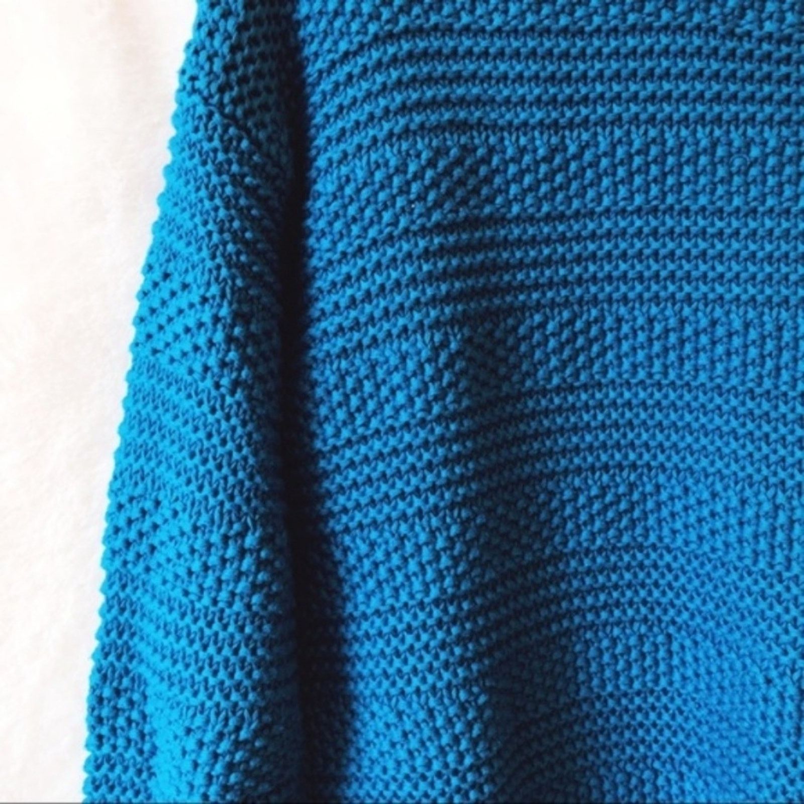 Loft LOFT Blue Stitch Stripe Sweater Size S / US 4 / IT 40 - 2 Thumbnail