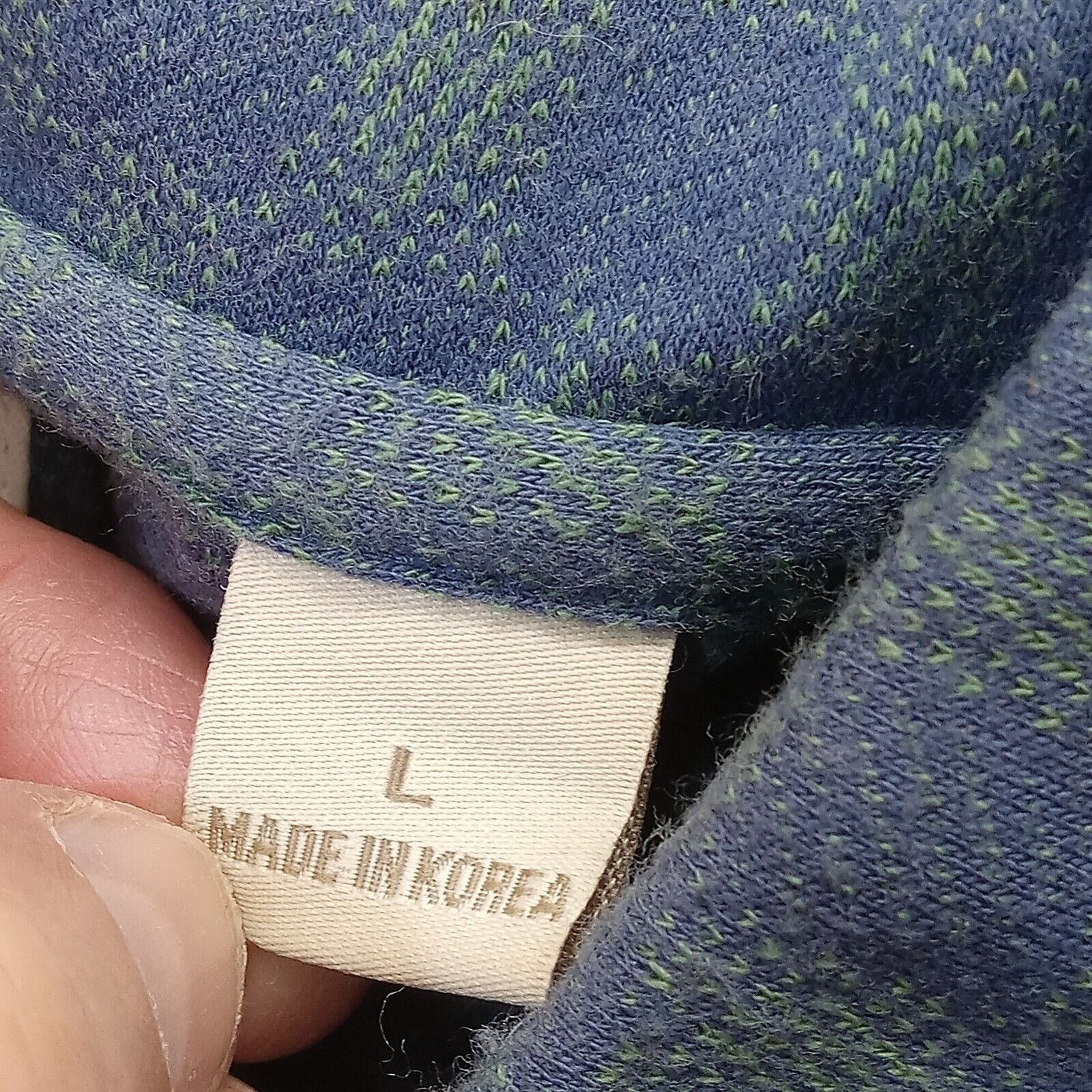 & Other Stories Vtg. Vardon & Ray Polo Shirt L Men's Blue Green Checker Size US L / EU 52-54 / 3 - 5 Thumbnail