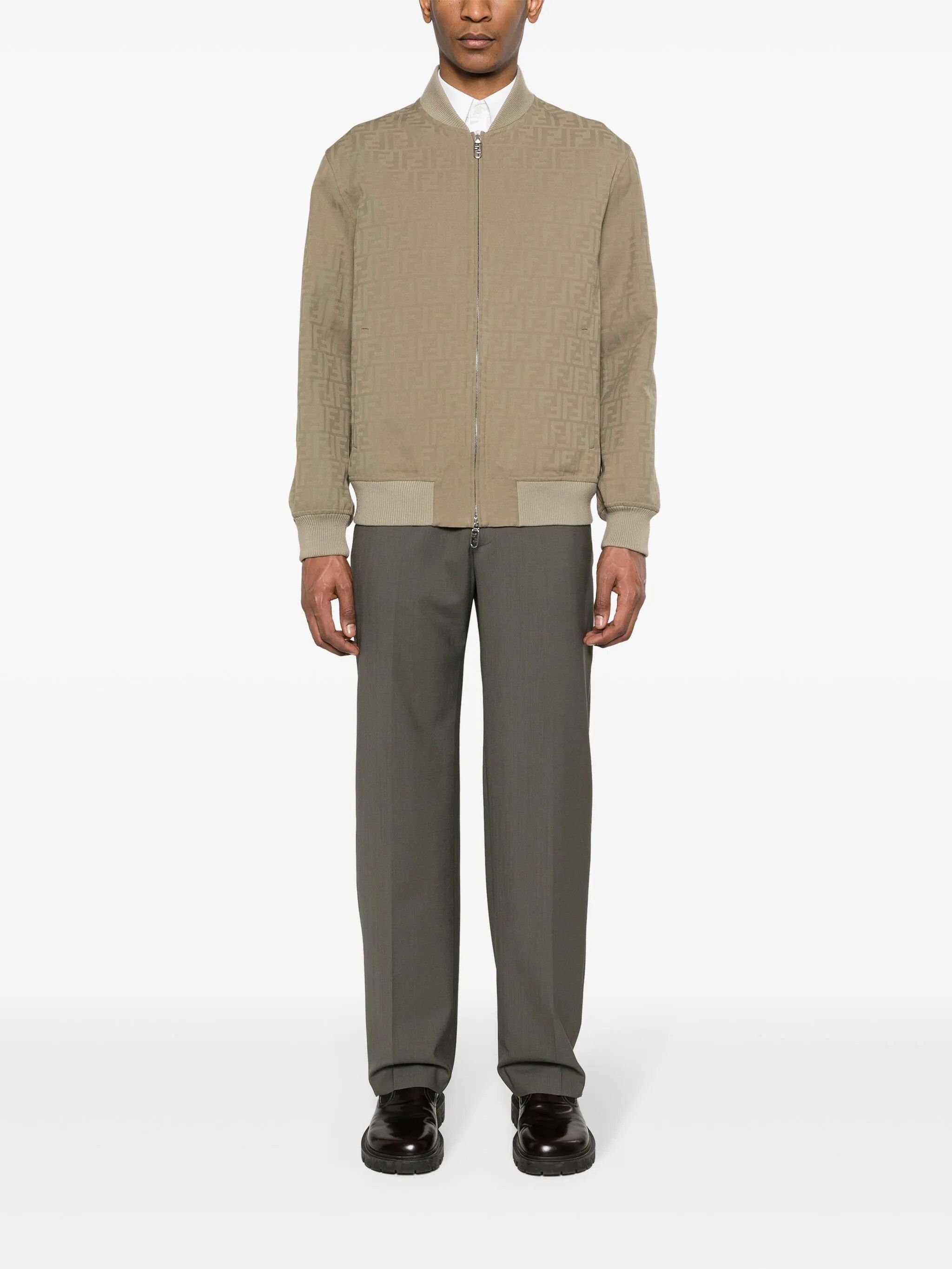 Fendi o1s1wg111025 Bomber Jacket in Beige Size US S / EU 44-46 / 1 - 2 Thumbnail