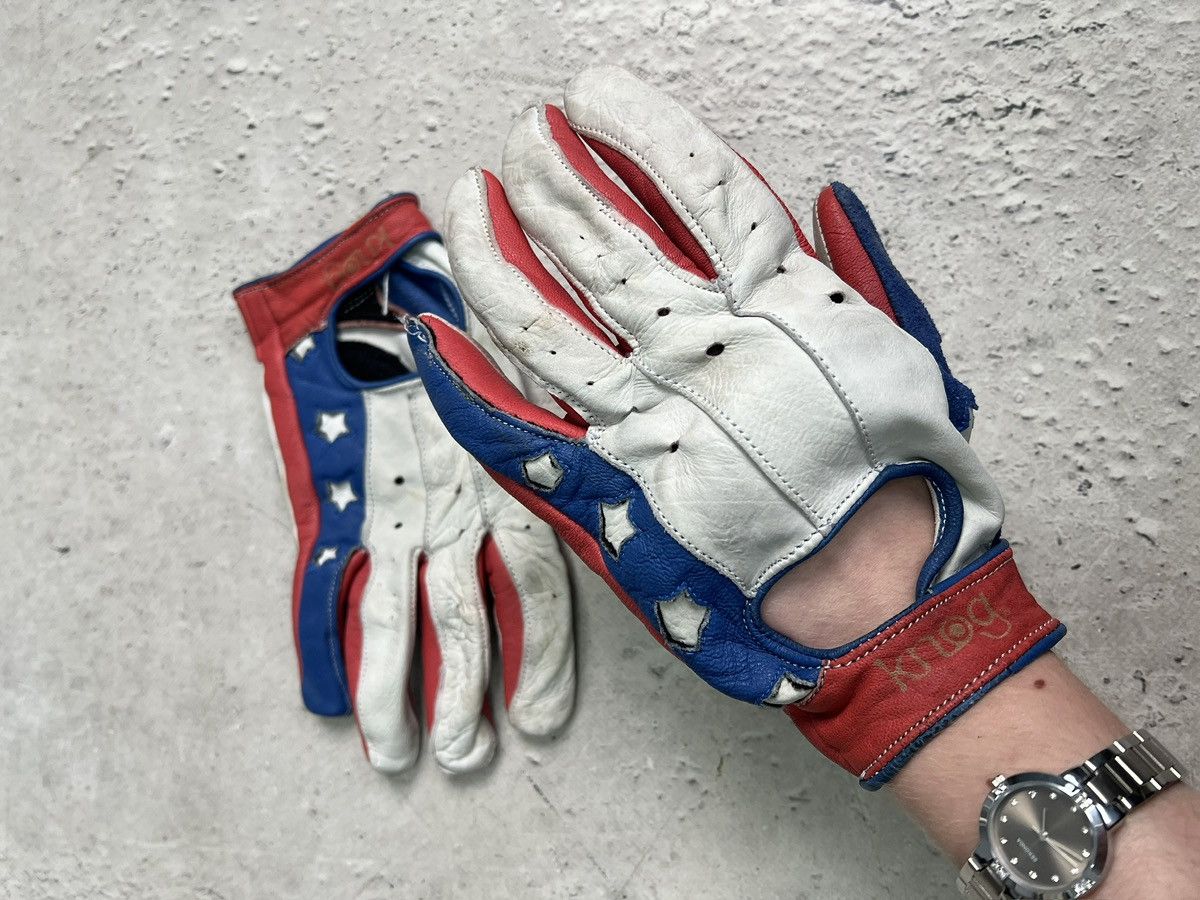 Japanese Brand USA leather archive gloves y2k style hype Size ONE SIZE - 9 Thumbnail