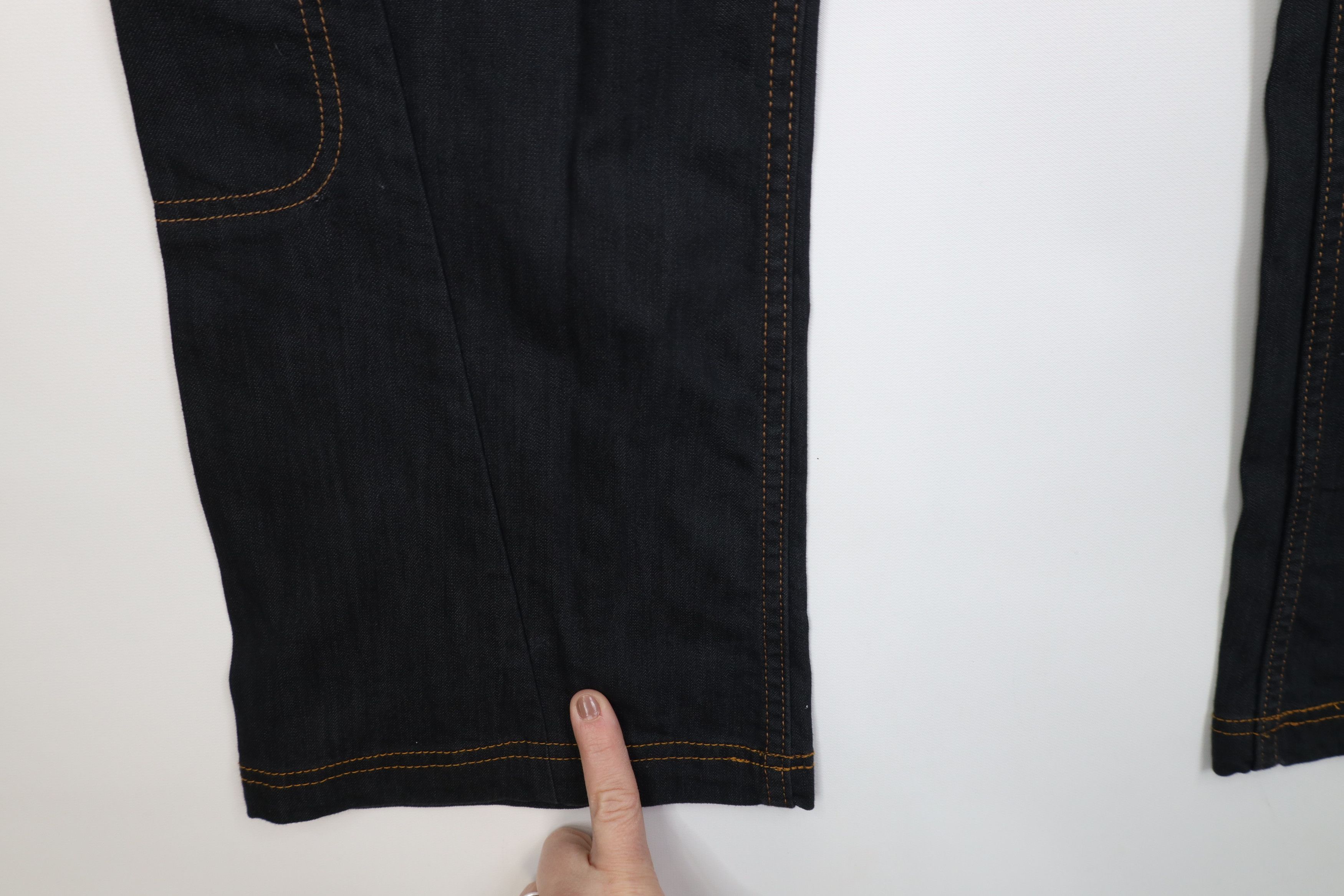 Athleta Faded Flared Wide Leg Denim Cargo Jeans Pants Indigo