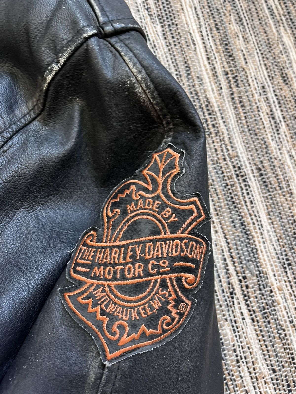 Harley Davidson × Vintage Vintage Willie G Harley Davidson Leather Jacket autographed Size US XL / EU 56 / 4 - 10 Thumbnail