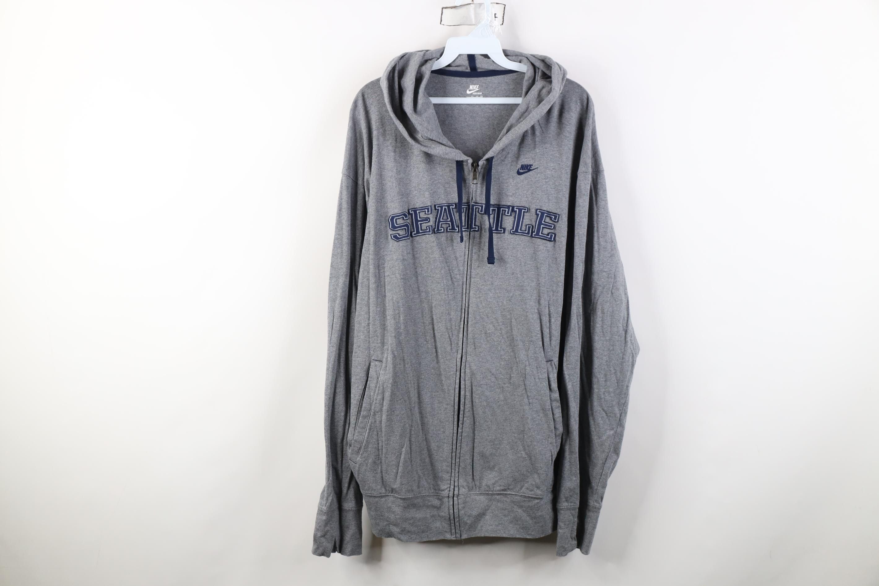 Nike Vintage Y2K Nike Seattle Seahawks Football Full Zip Hoodie Size US XL / EU 56 / 4 - 1 Thumbnail