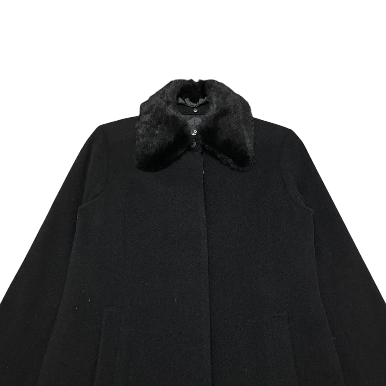 Yohji Yamamoto Vintage Indivi Made in Japan Wool Long Coat Size US S / EU 44-46 / 1 - 3 Thumbnail