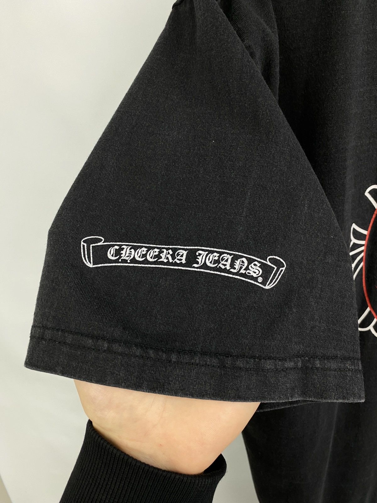 Japanese Brand × Vintage Y2K Cheera Jeans Big Logo Inspired by chrome H T-Shirt Size US L / EU 52-54 / 3 - 5 Thumbnail