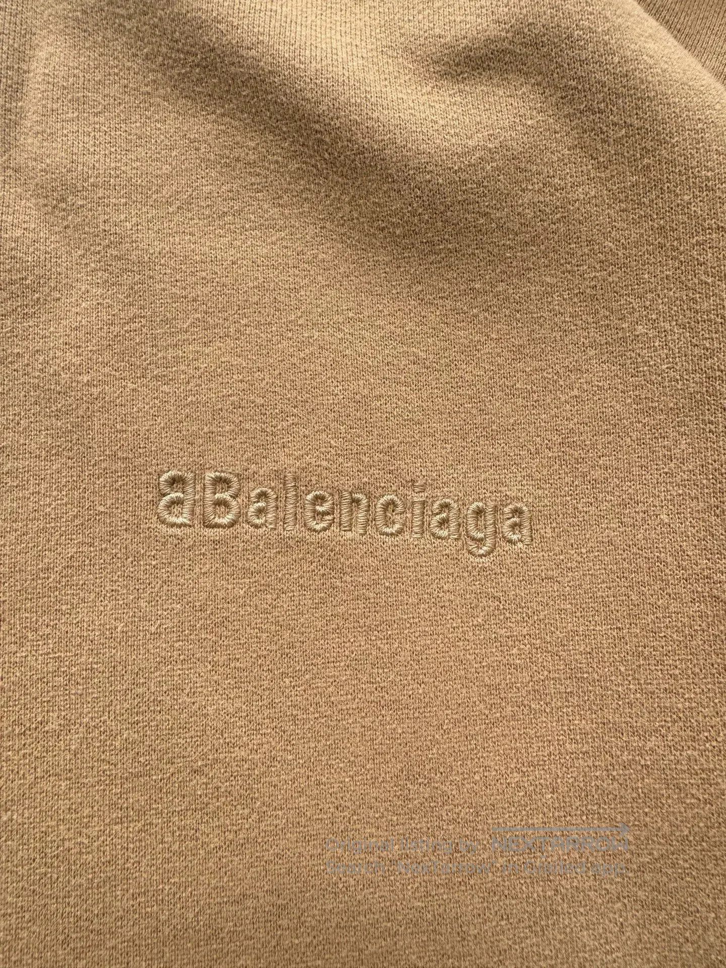 Balenciaga Balenciaga Khaki Double B Embroidery Hoodie. Size US S / EU 44-46 / 1 - 3 Thumbnail