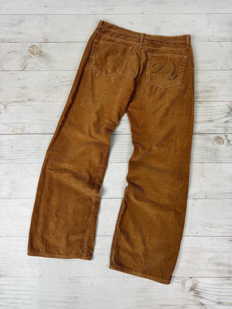 Dolce & Gabbana Vintage Dolce Gabbana Corduroy Pants Big Logo Baggy 90s Size US 34 / EU 50 - 1 Thumbnail