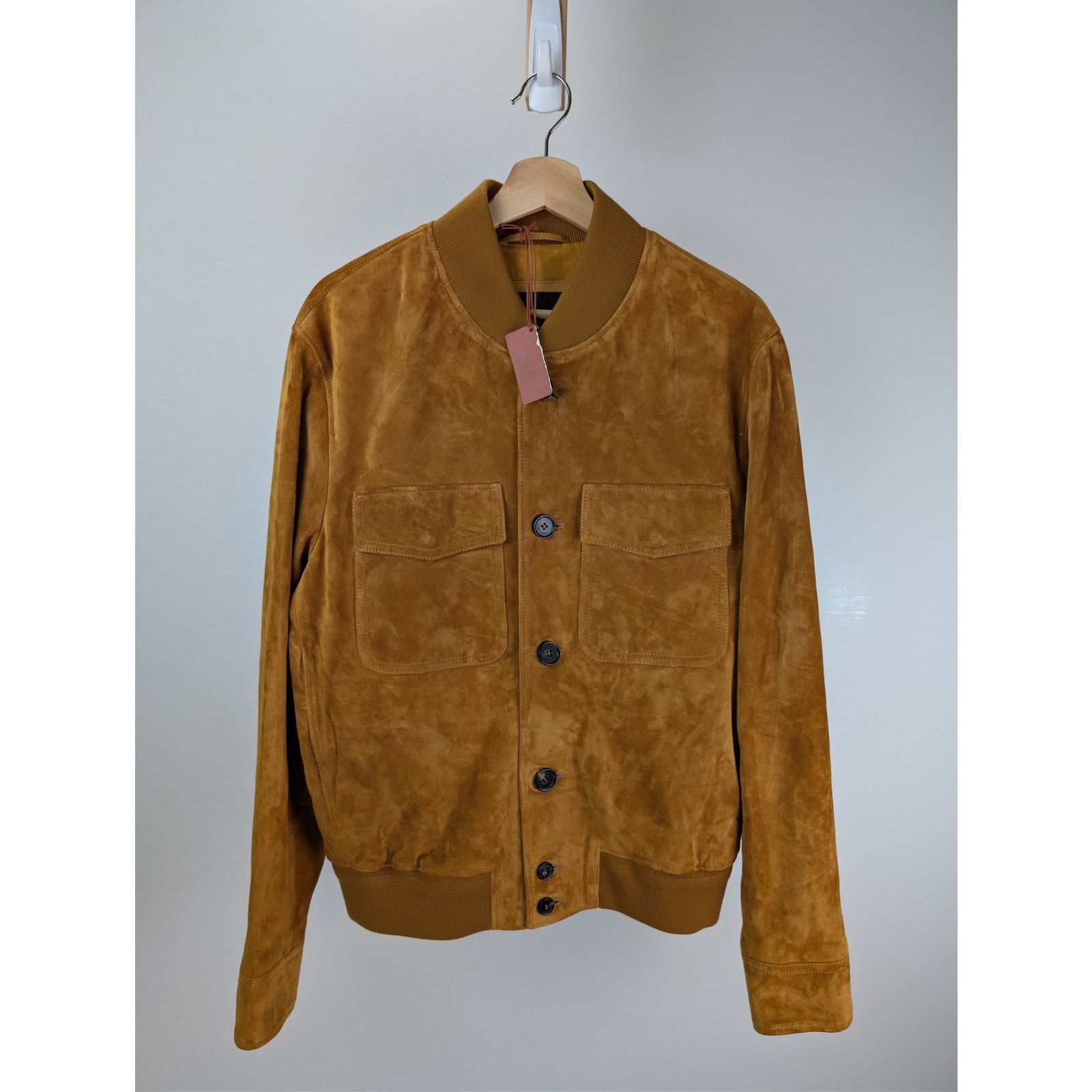 Loro Piana o1rshd1 Suede Jacket Suede Button Jacket in Cognac 52 Size US L / EU 52-54 / 3 - 2 Thumbnail