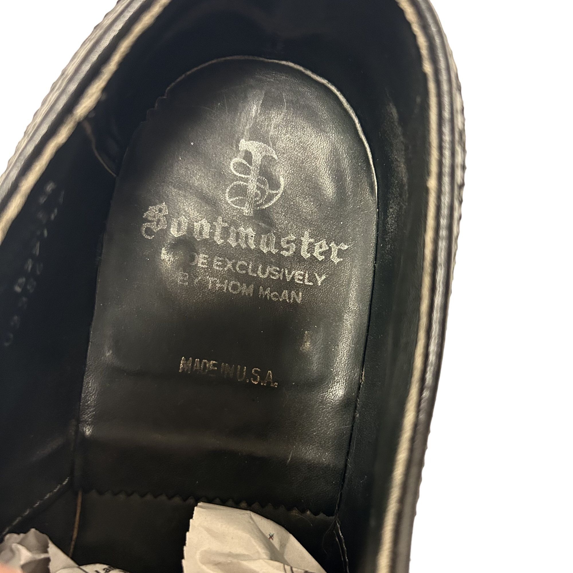 Other Vtg Thom Mcan BOOTMASTER Black PEBBLED Leather DRESS Shoes Size US 11 / EU 44 - 2 Thumbnail