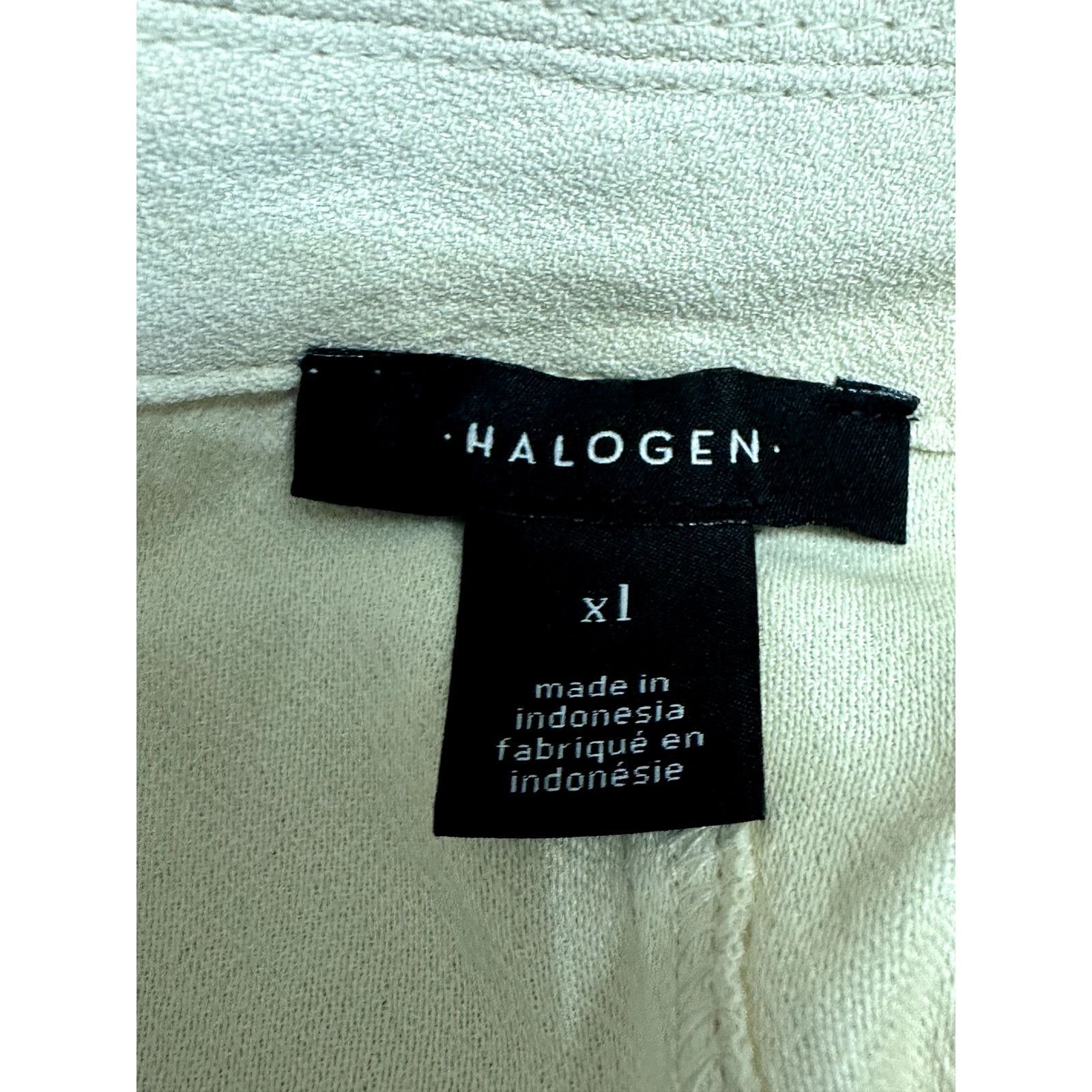 Other Halogen Midi Wrap Dress Notch Lapel Sleeveless Cream 1X NWT Size XL / US 12-14 / IT 48-50 - 9 Thumbnail
