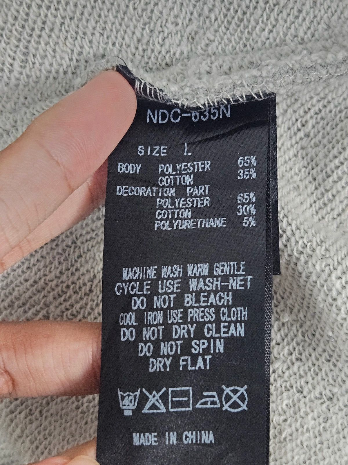 NANO universe Number Nine denim x Nano universe sweatshirt Size US L / EU 52-54 / 3 - 6 Thumbnail