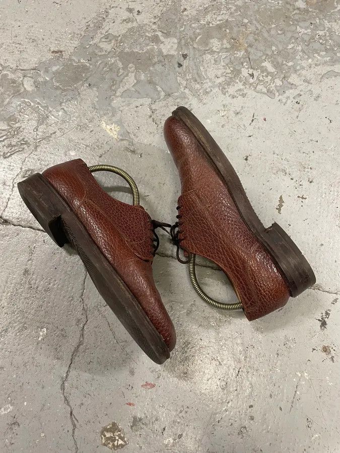 Balenciaga × Designer × Vintage Balenciaga Brown Leather Derby Shoes Size US 5.5 / EU 38 - 6 Thumbnail