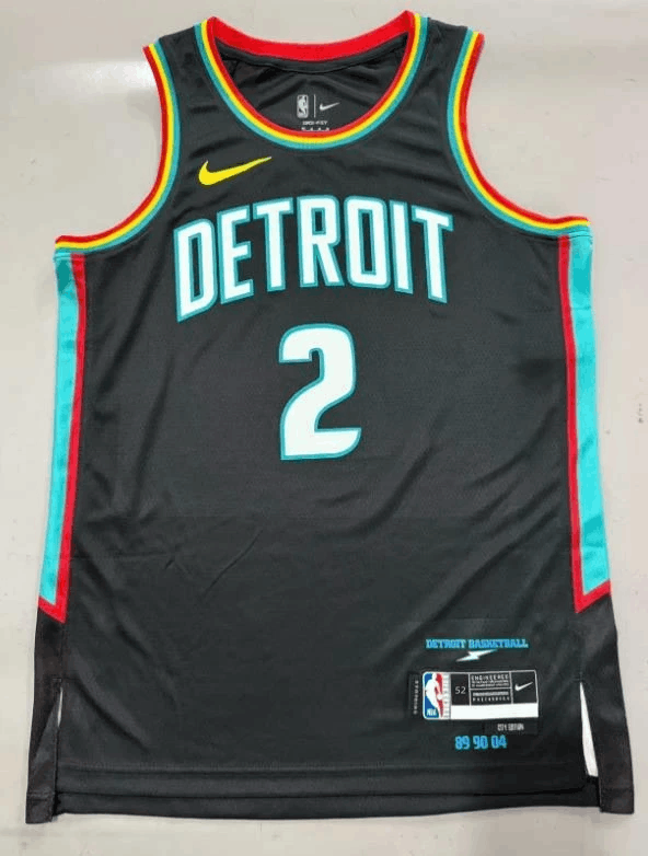 NBA Detroit Pistons 2 Cade Cunningham Jersey 2026 Size US XXL / EU 58 / 5 - 1 Thumbnail