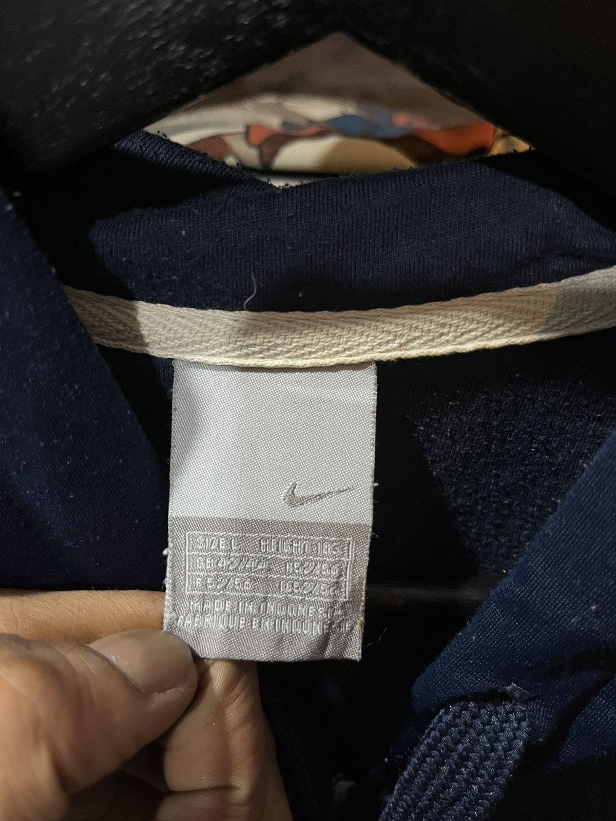 Nike × Vintage Nike Swoosh Hoodie Jacket 00s Size US L / EU 52-54 / 3 - 3 Thumbnail