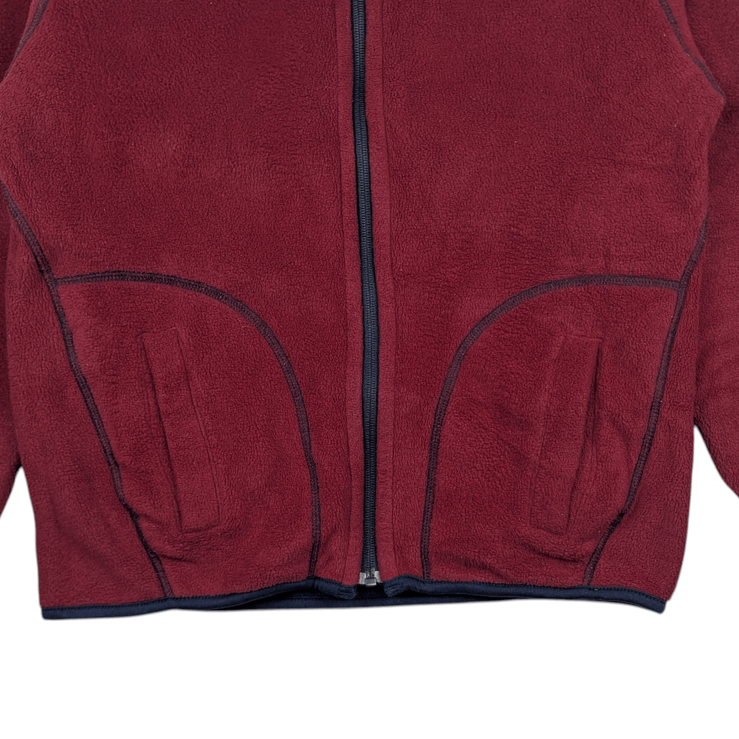 Uniqlo Vintage 90's UNIQLO Reversible Blue Navy Red Fleece Jacket Size US S / EU 44-46 / 1 - 14 Thumbnail