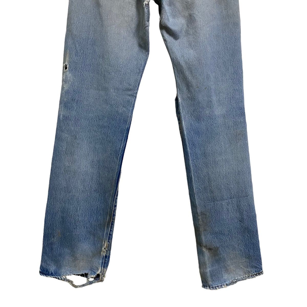 Levi's Vintage 80s Levis 501 Redline Thrashed Selvedge Jeans Size US 31 - 15 Thumbnail