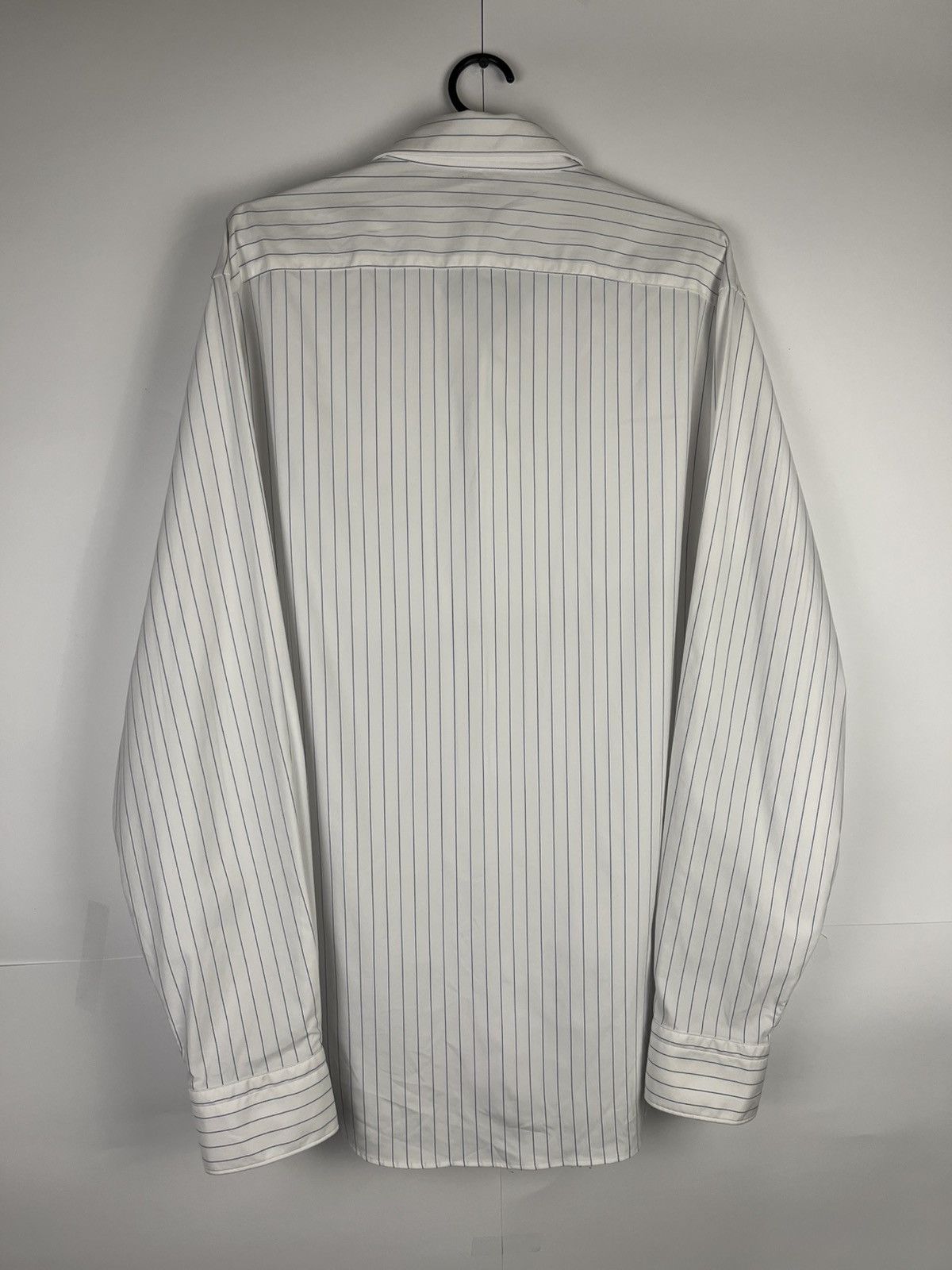Boggi Boggi Milano Luxury Striped Nylon Long Sleeve Shirt Size US XXL / EU 58 / 5 - 6 Thumbnail