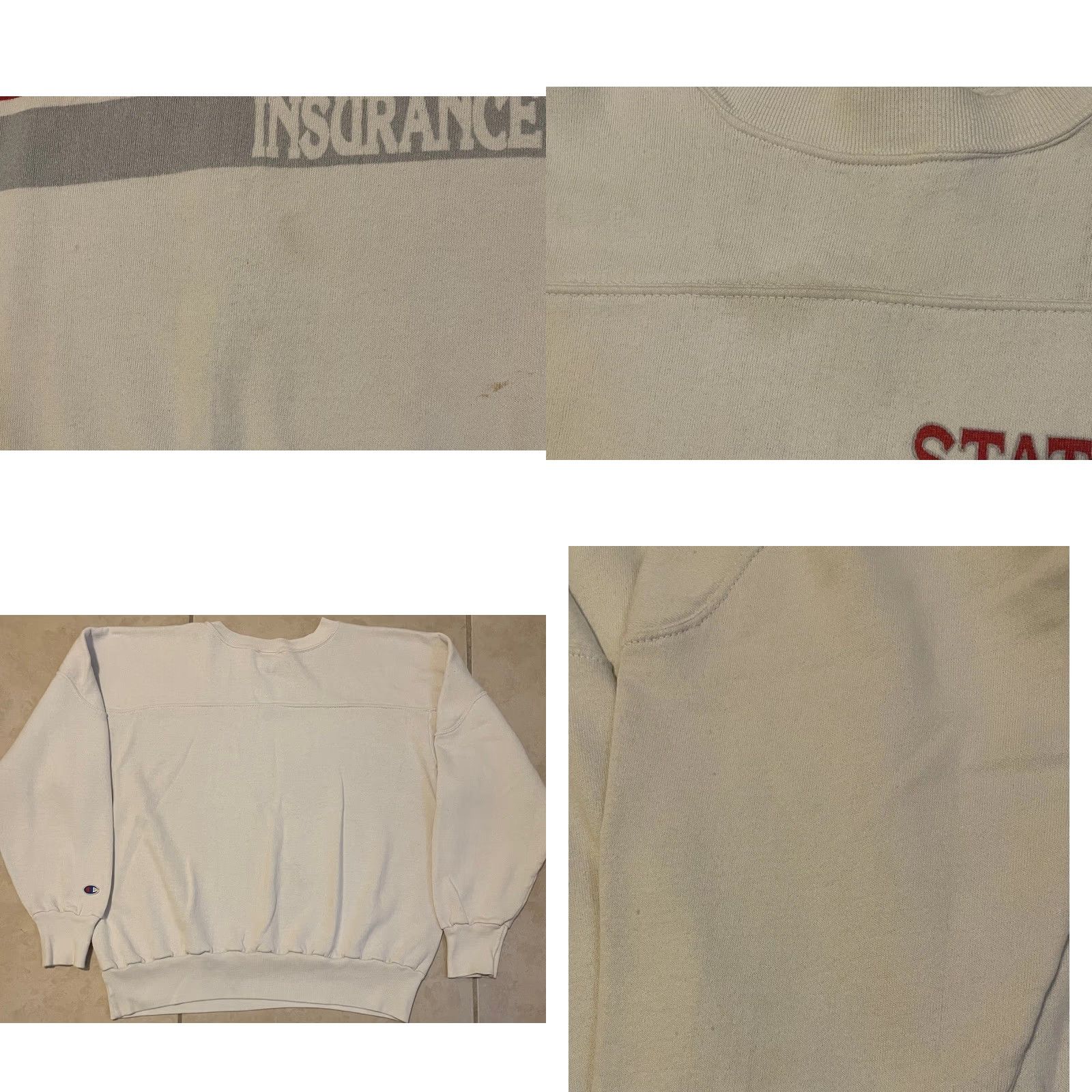 Champion Vtg 80s Champion State Farm Insurance Faded Boxy Fit Promo Sweatshirt L USA Grunge Shirt Mens Hoodie Size US L / EU 52-54 / 3 - 8 Thumbnail