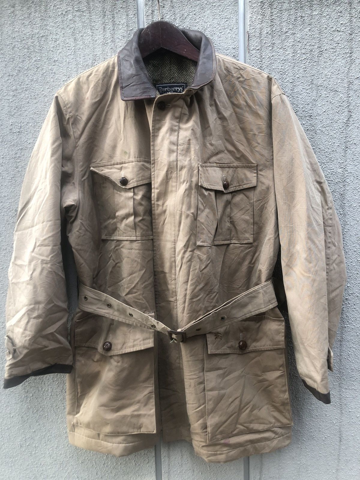 image of Burberrys Coat Jacket 80's in Brown Nude, Men's (Size Large)