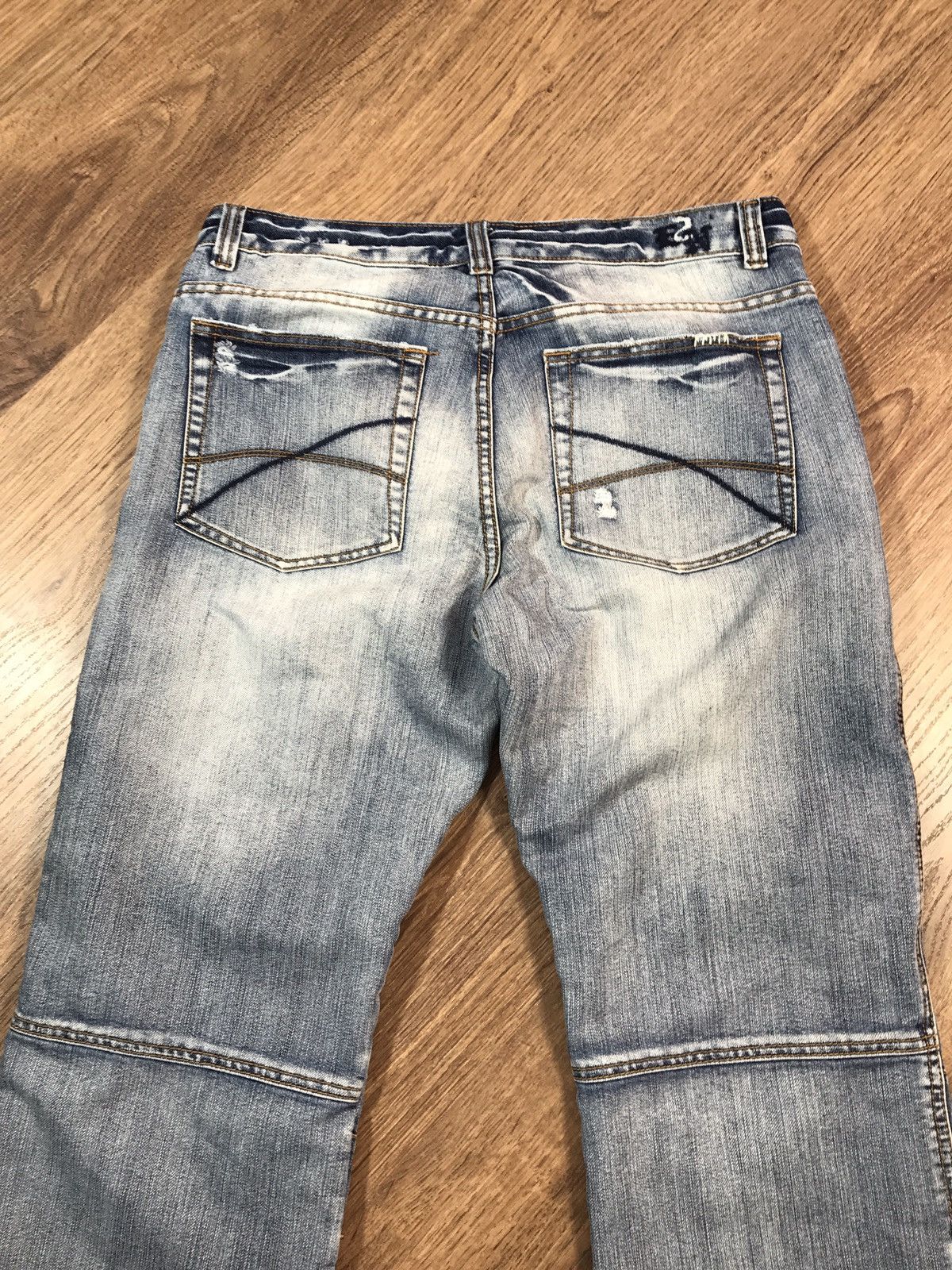 Japanese Brand × Vintage Vintage Denim Pants Double Knee Jeans Size US 36 / EU 52 - 13 Thumbnail